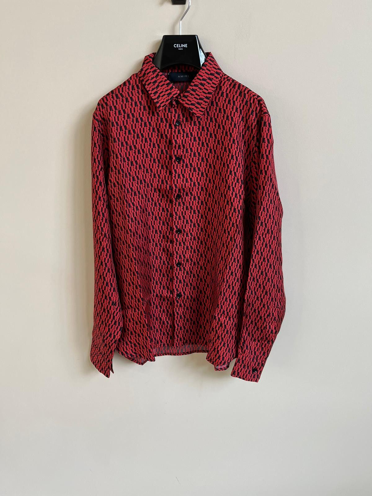 Amiri All Over LS Shirt in Black/Red Size US XXL / EU 58 / 5 - 6 Thumbnail