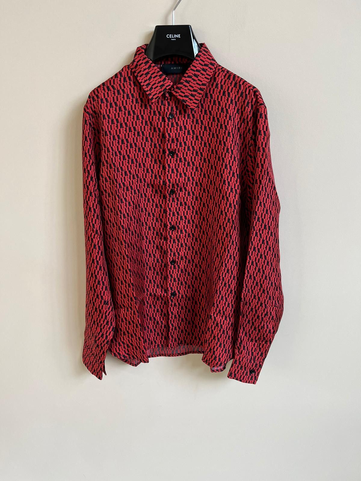 Amiri All Over LS Shirt in Black/Red Size US XXL / EU 58 / 5 - 1 Thumbnail