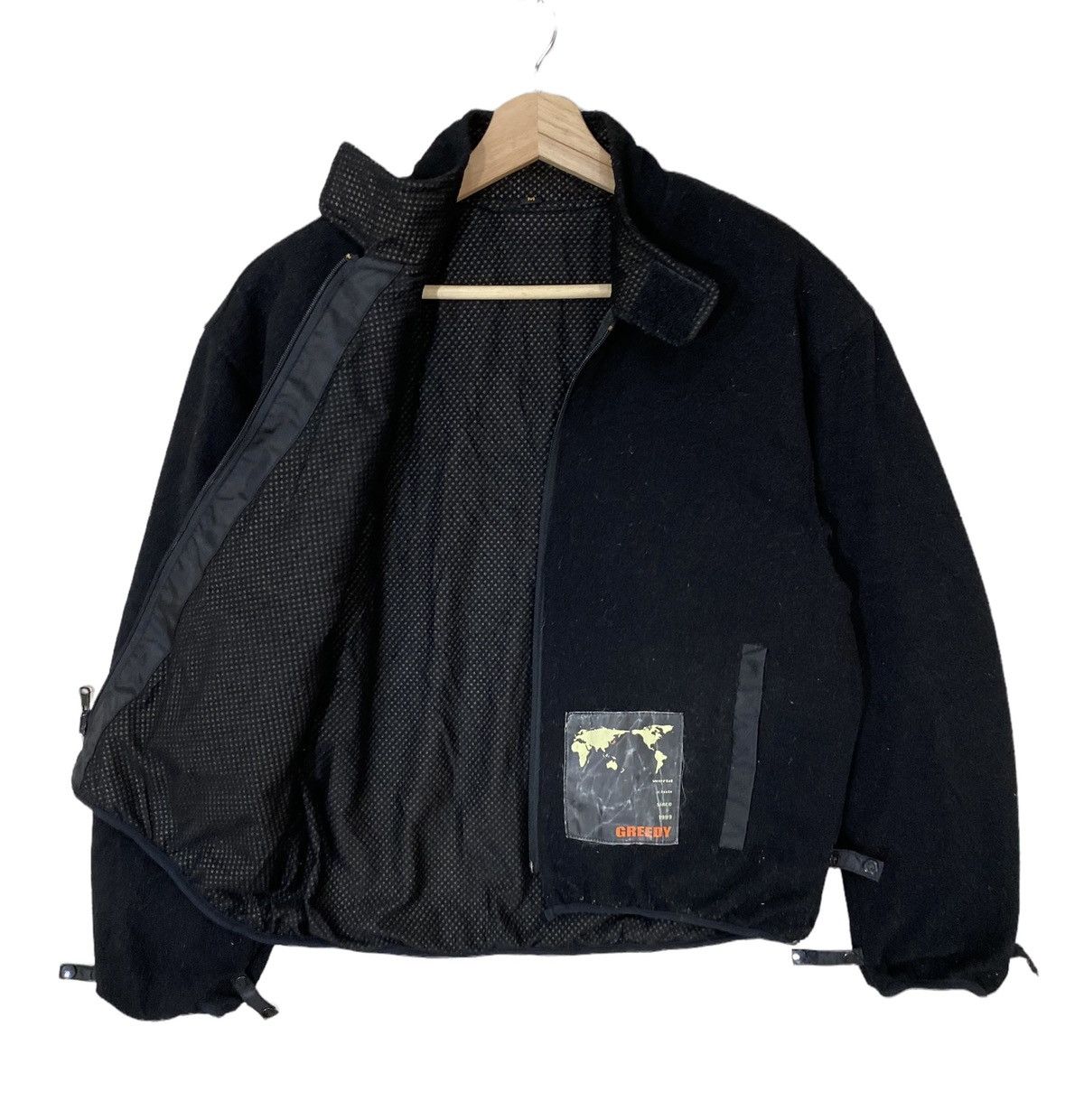 Greedy Genius × Sports Specialties ⚡️VTG GREEDY WORLD CLUB 1999 WOOL ZIPPER JACKET Size US M / EU 48-50 / 2 - 3 Thumbnail