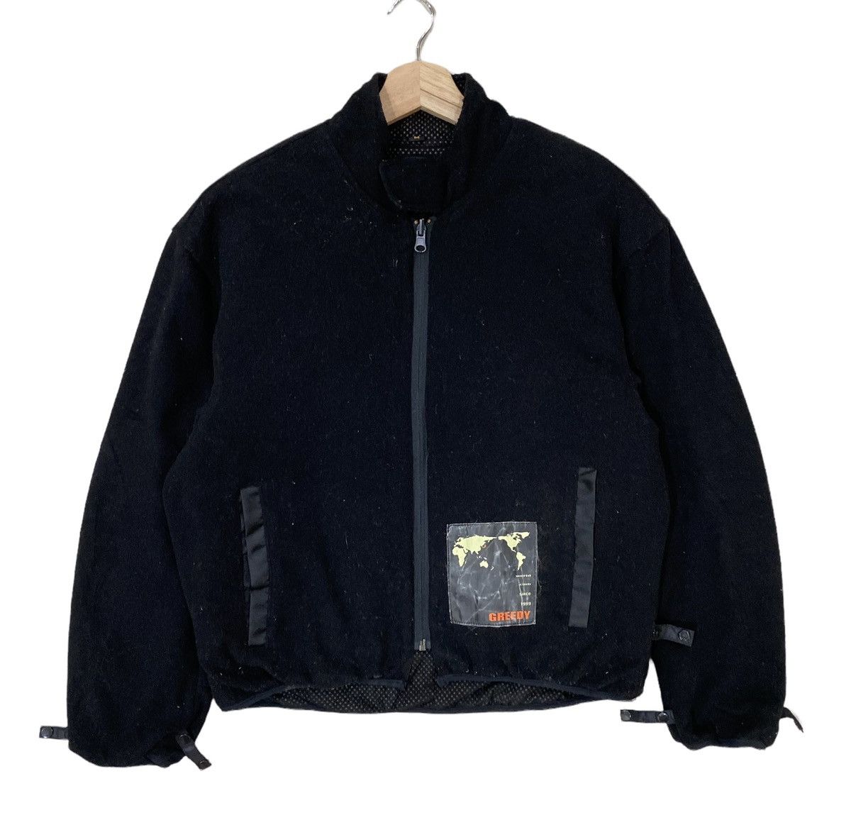 Greedy Genius × Sports Specialties ⚡️VTG GREEDY WORLD CLUB 1999 WOOL ZIPPER JACKET Size US M / EU 48-50 / 2 - 1 Thumbnail
