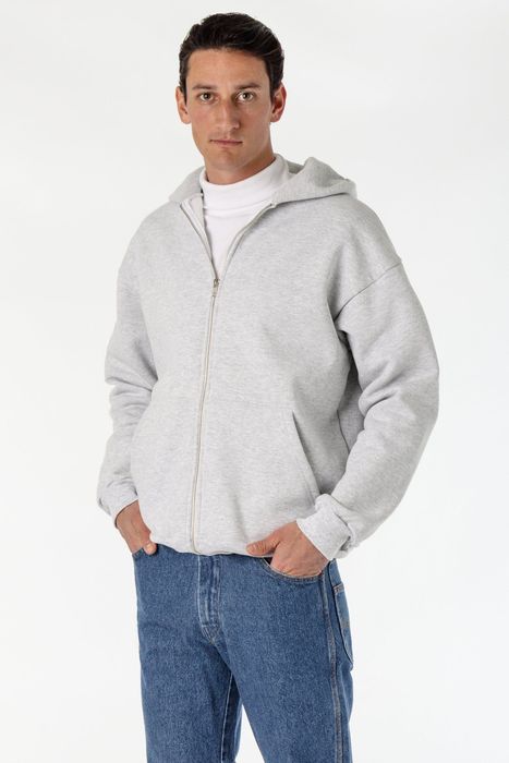 Los Angeles Apparel 14OZ. HEAVY FLEECE HOODED ZIP SWEATSHIRT Grailed