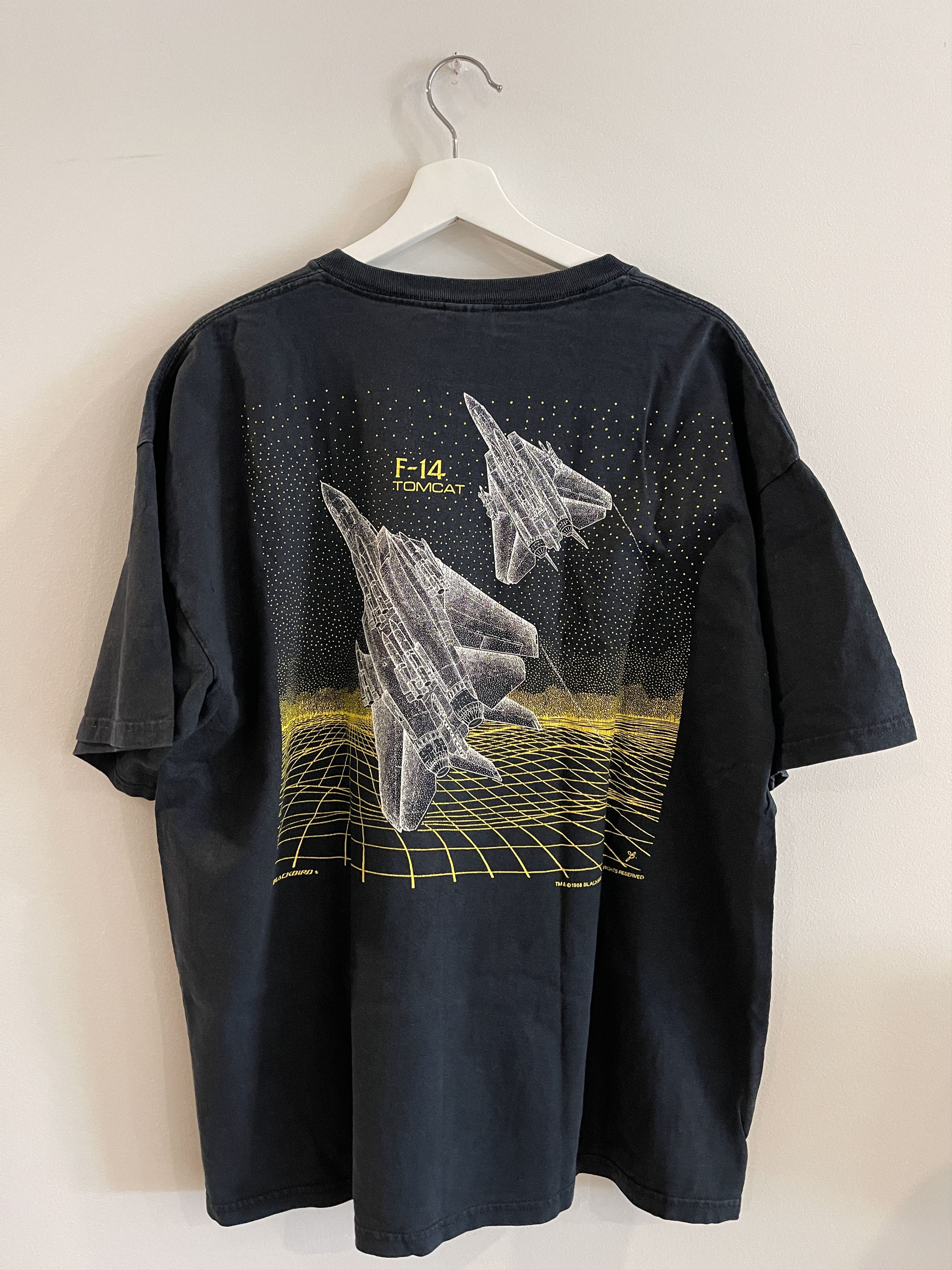 Other RARE VINTAGE F14 Tomcat Fighter Jet Front and Back Tee Size US XL / EU 56 / 4 - 6 Thumbnail