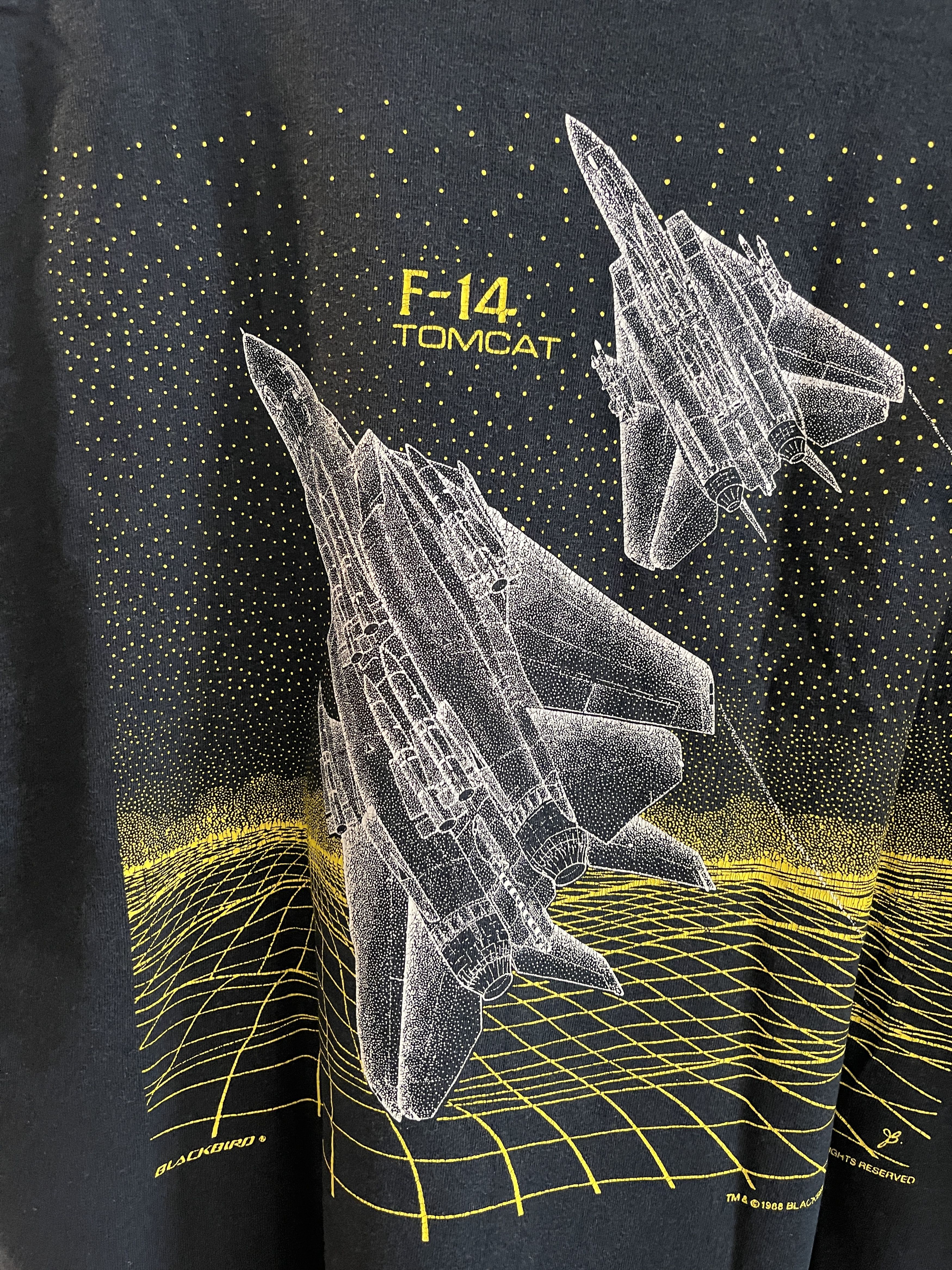 Other RARE VINTAGE F14 Tomcat Fighter Jet Front and Back Tee Size US XL / EU 56 / 4 - 7 Thumbnail
