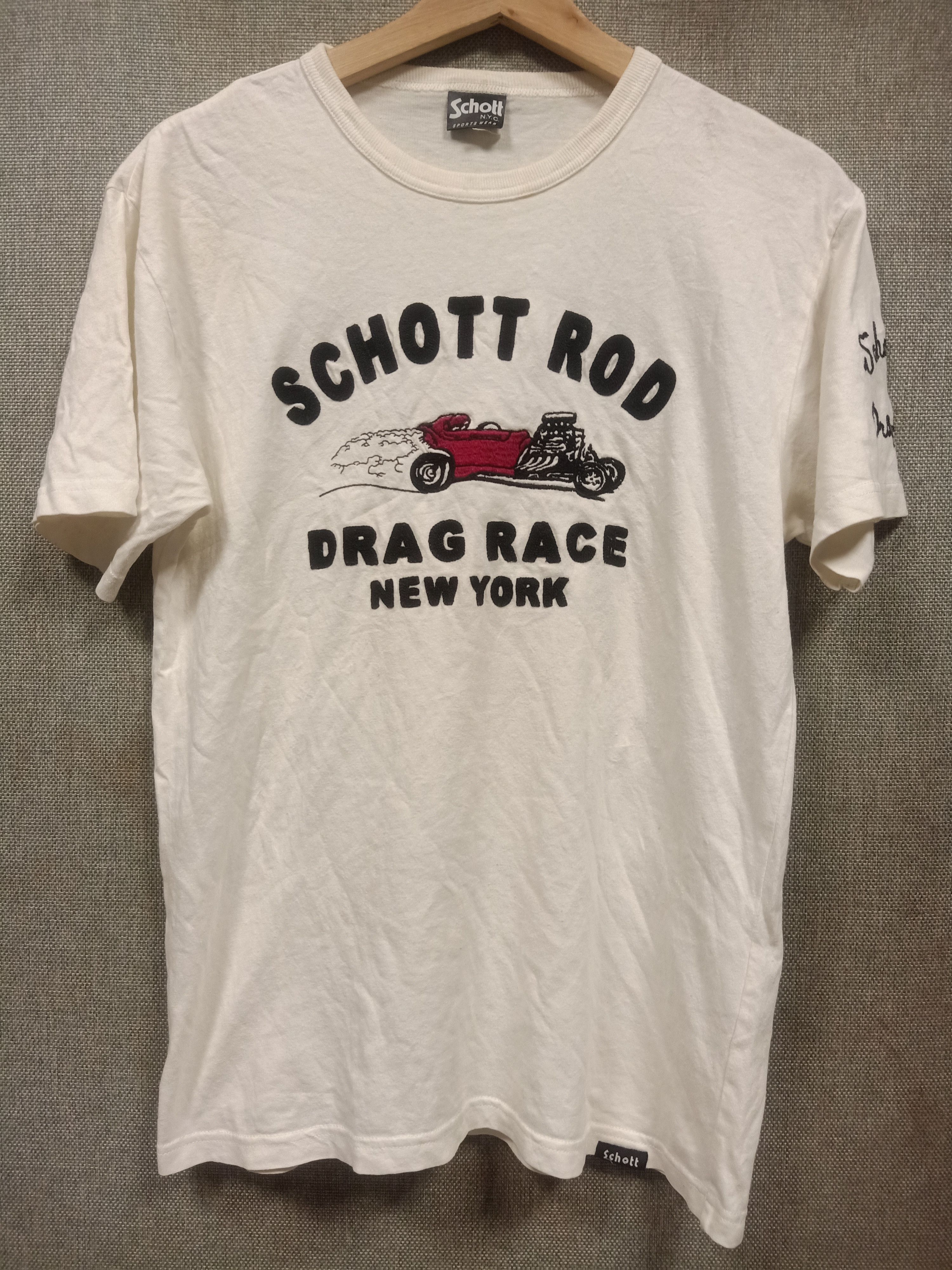 Schott t shirt schott rod drag race logo embroidery Size US S / EU 44-46 / 1 - 1 Thumbnail