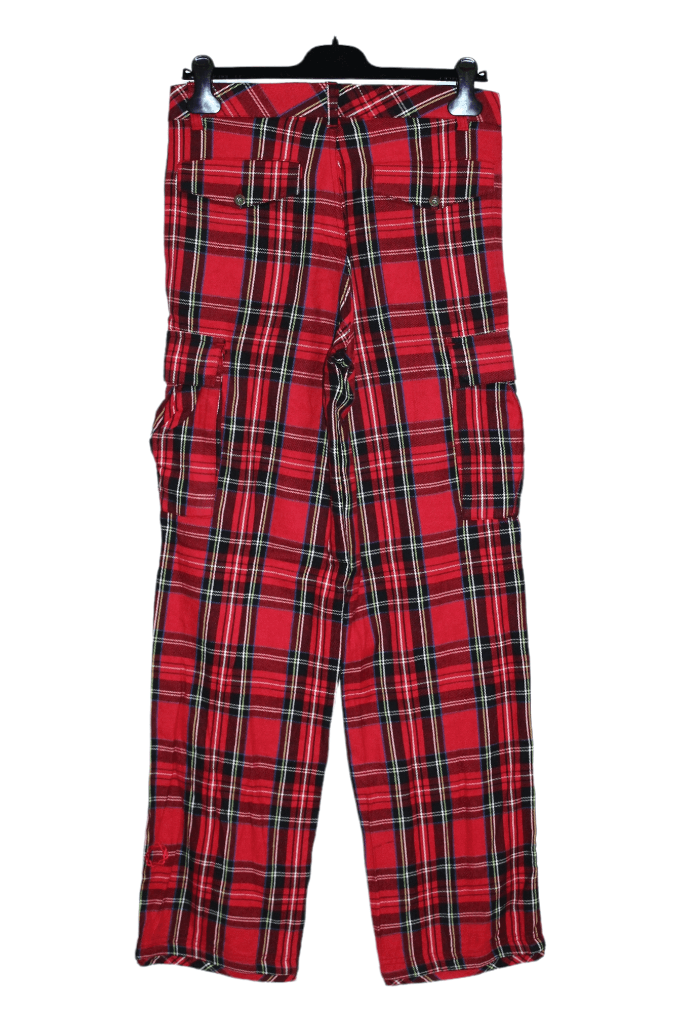 GSUS Sindustries Y2K🔥Gsus Sindustries Double Knee Tartan Baggy Cargo Pants Size US 32 / EU 48 - 2 Thumbnail