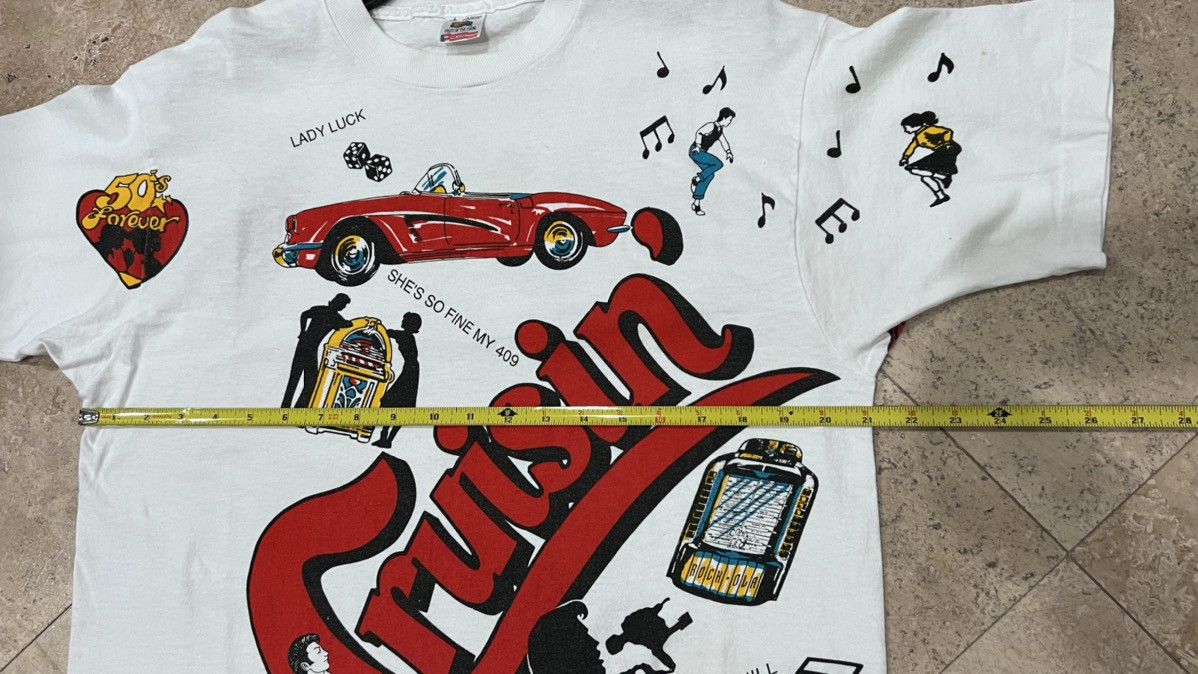 Fruit Of The Loom Cruisin All Over Print 50s Theme Tee, Formula Impression ‘91 Size US L / EU 52-54 / 3 - 8 Thumbnail