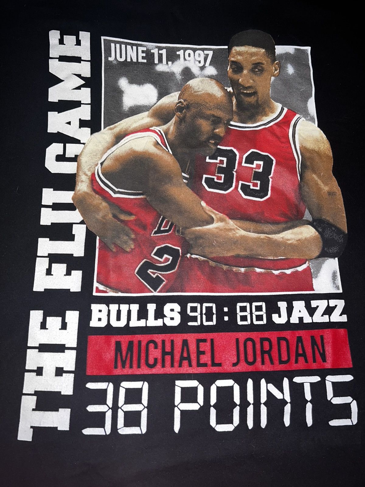 Vintage Vintage Jordan Scottie Pippen Flu Game T Shirt Grailed