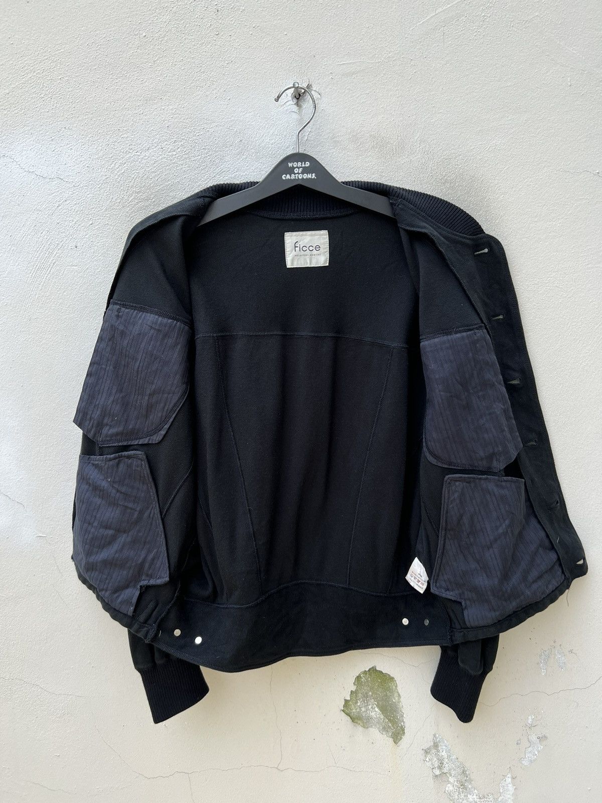 Yoshiyuki Konishi Vintage 90s Yoshiyuki Konishi Black Button Bomber Jacket Size US L / EU 52-54 / 3 - 17 Thumbnail