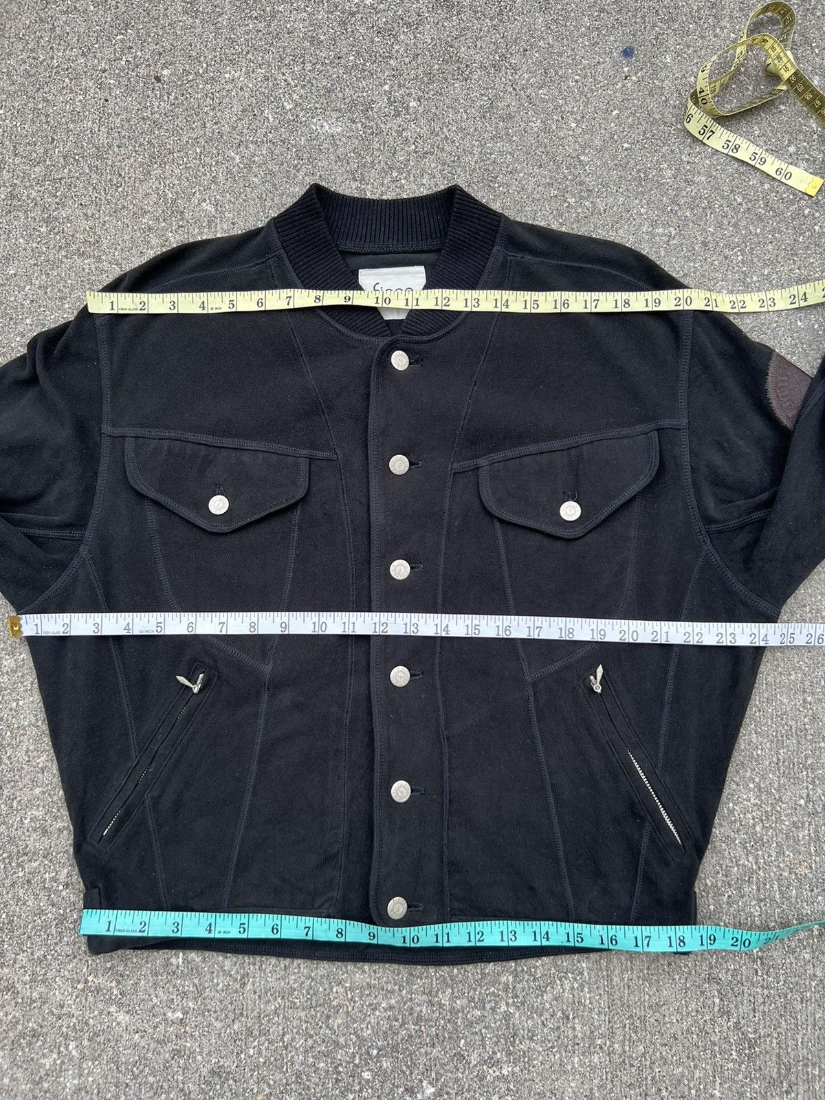 Yoshiyuki Konishi Vintage 90s Yoshiyuki Konishi Black Button Bomber Jacket Size US L / EU 52-54 / 3 - 2 Thumbnail