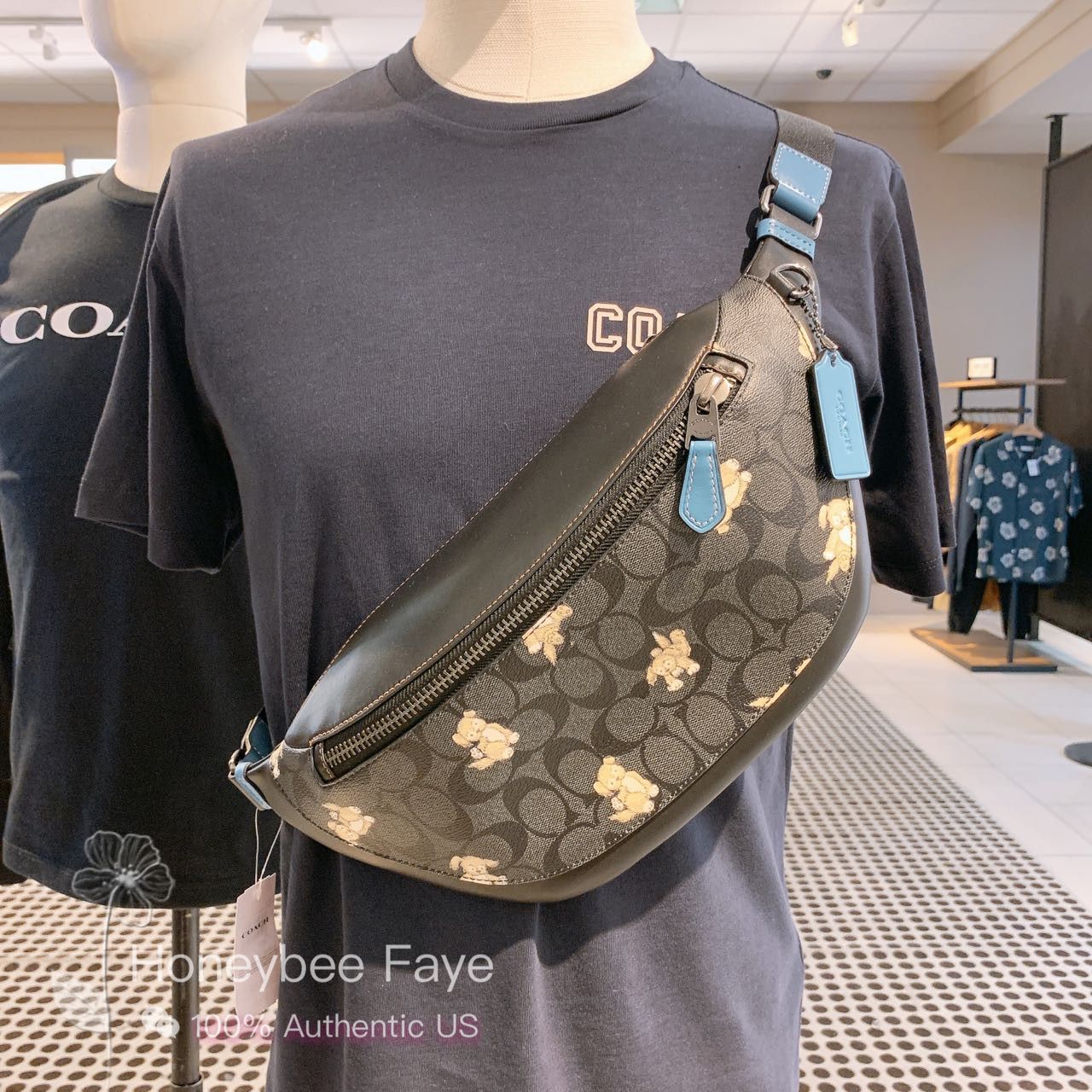 Coach Warren Belt Bag In Signature Canvas With Creature Print Size ONE SIZE - 3 Thumbnail