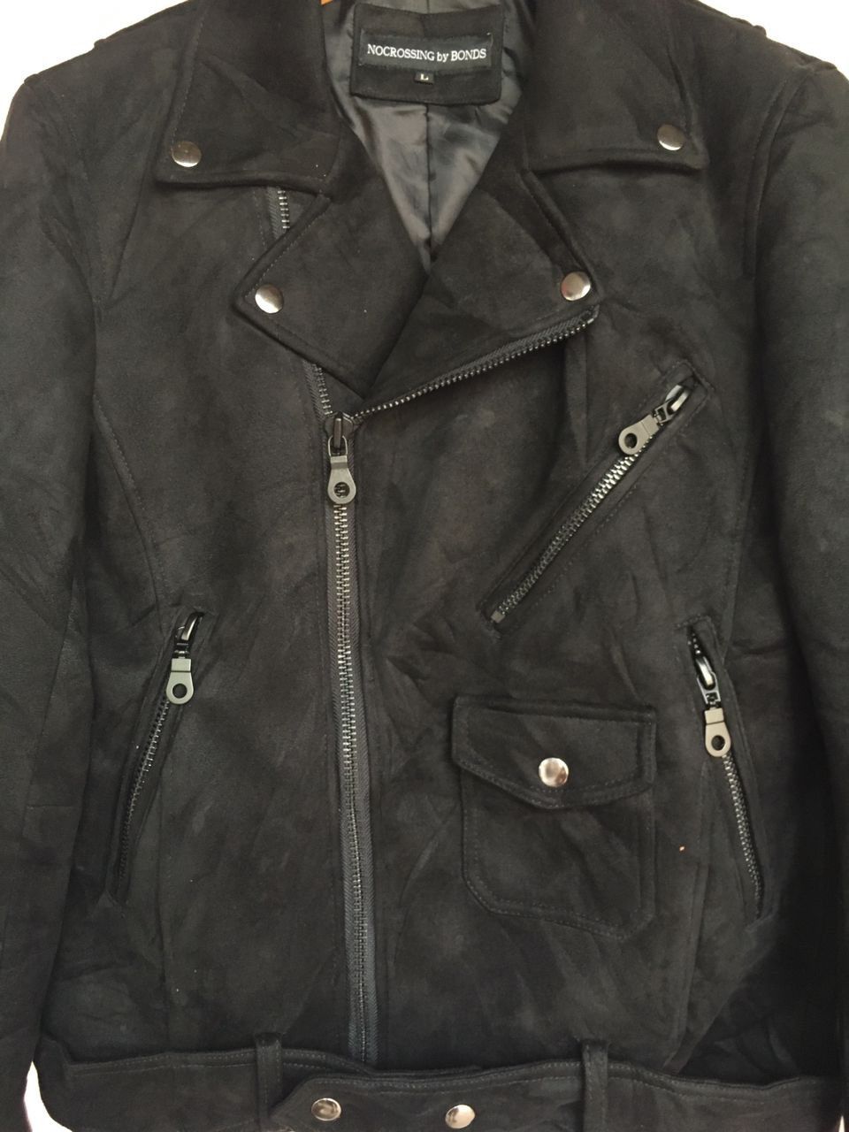 Designer NOCROSSING BY BONDS WOOL SEDITIONARIES LEATHER JACKETS Size US L / EU 52-54 / 3 - 7 Thumbnail