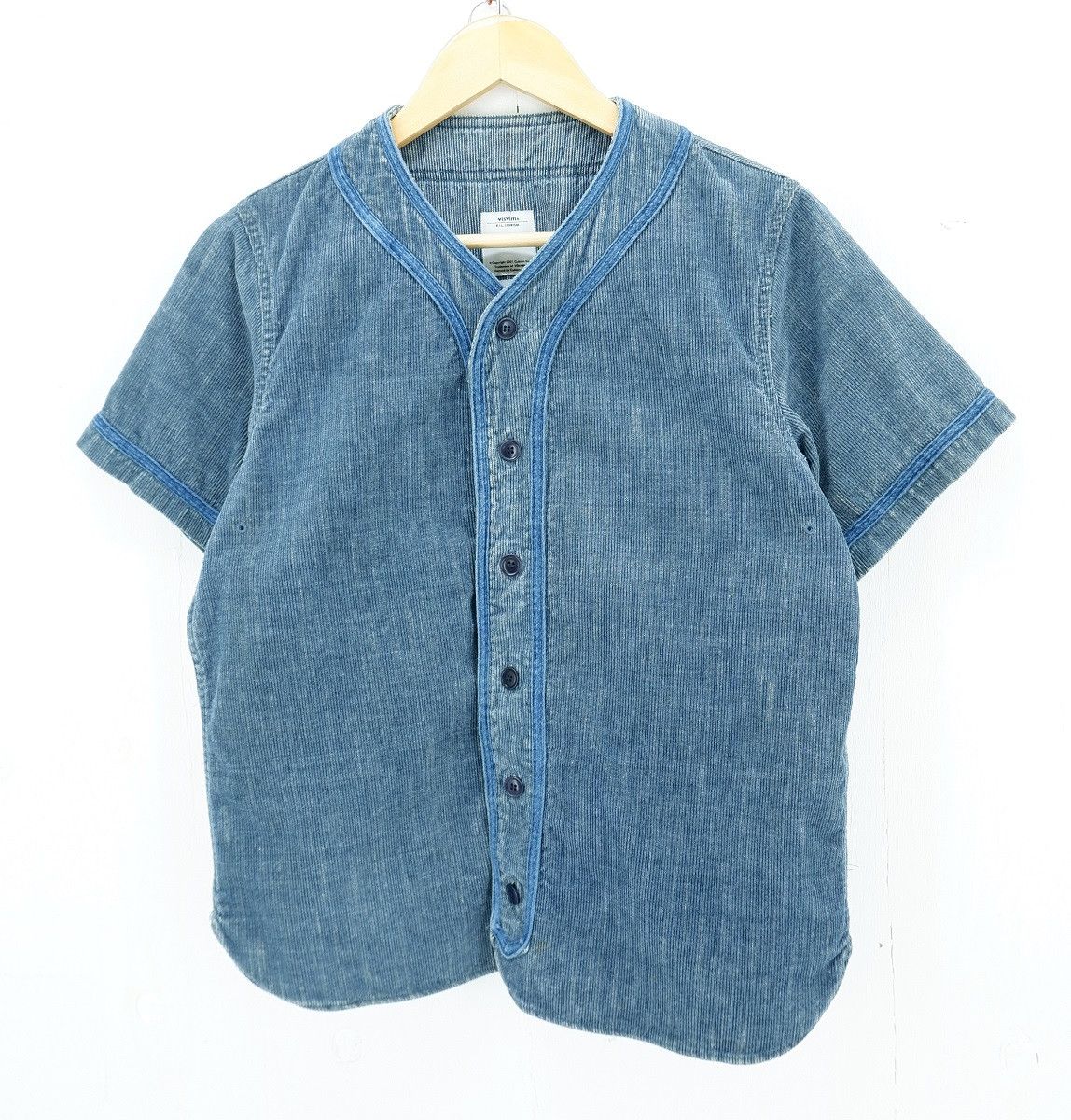 Shirts (Button Ups) Blue Corduroy short-sleeved