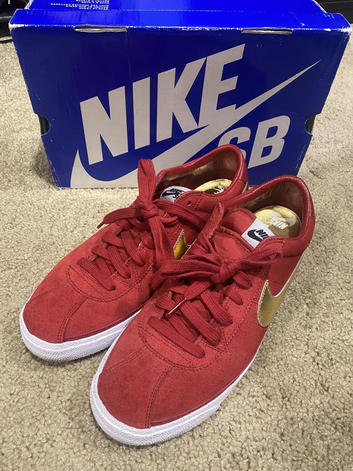 Supreme Bruin Blazer Low Red Gold