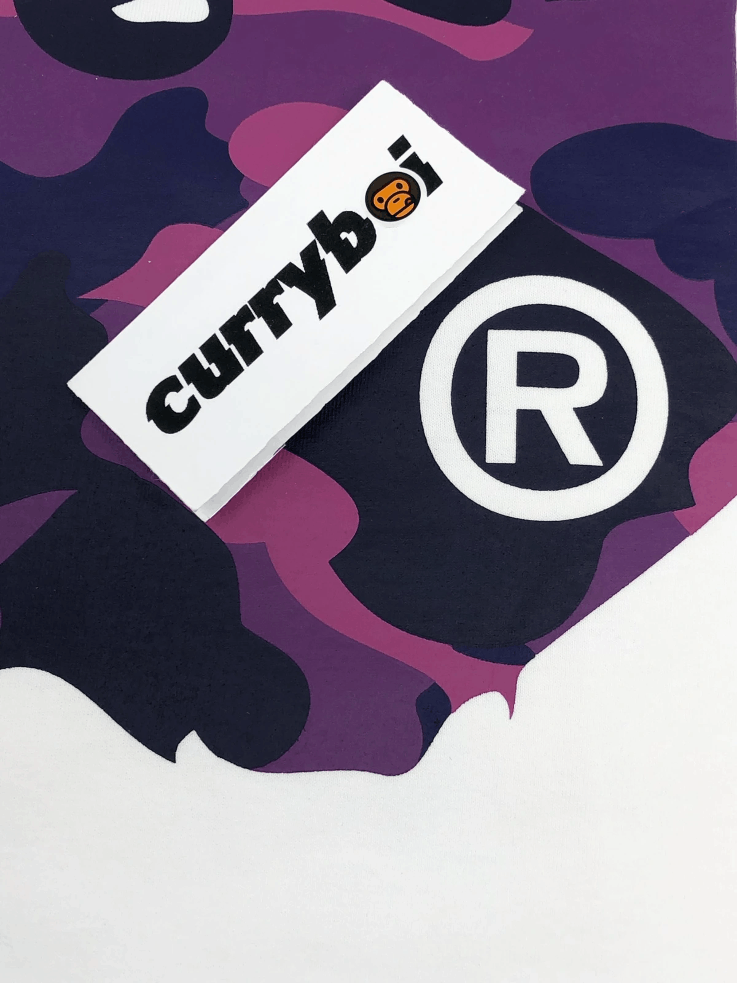 Bape BAPE Color Camo Big Ape Head T-Shirt White/Purple Size US L / EU 52-54 / 3 - 6 Thumbnail