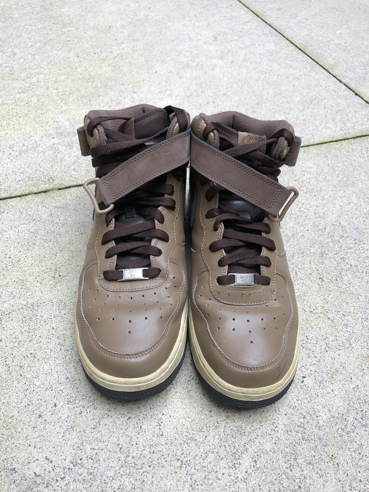 Nike 2007 Nike Air Force Mid ‘07 Baroque Brown Size US 11 / EU 44 - 4 Thumbnail