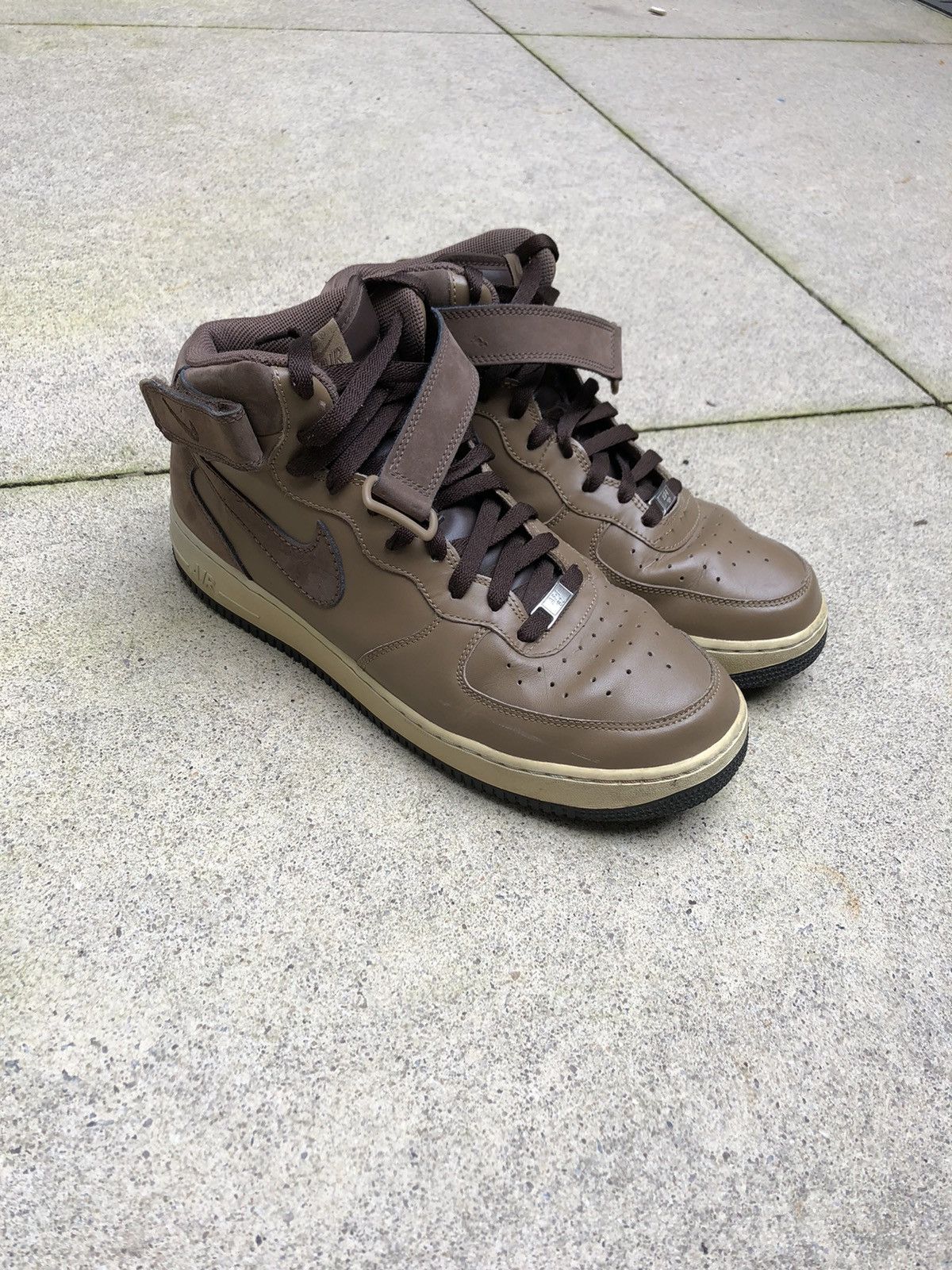 Nike 2007 Nike Air Force Mid ‘07 Baroque Brown Size US 11 / EU 44 - 3 Thumbnail