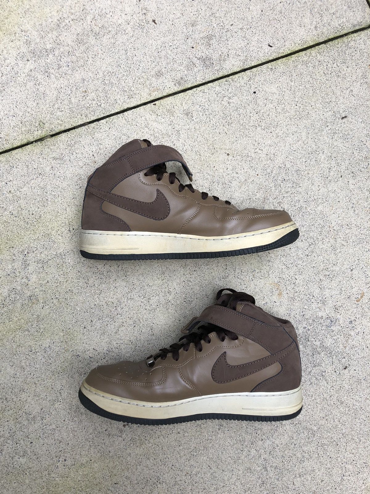 Nike 2007 Nike Air Force Mid ‘07 Baroque Brown Size US 11 / EU 44 - 2 Thumbnail