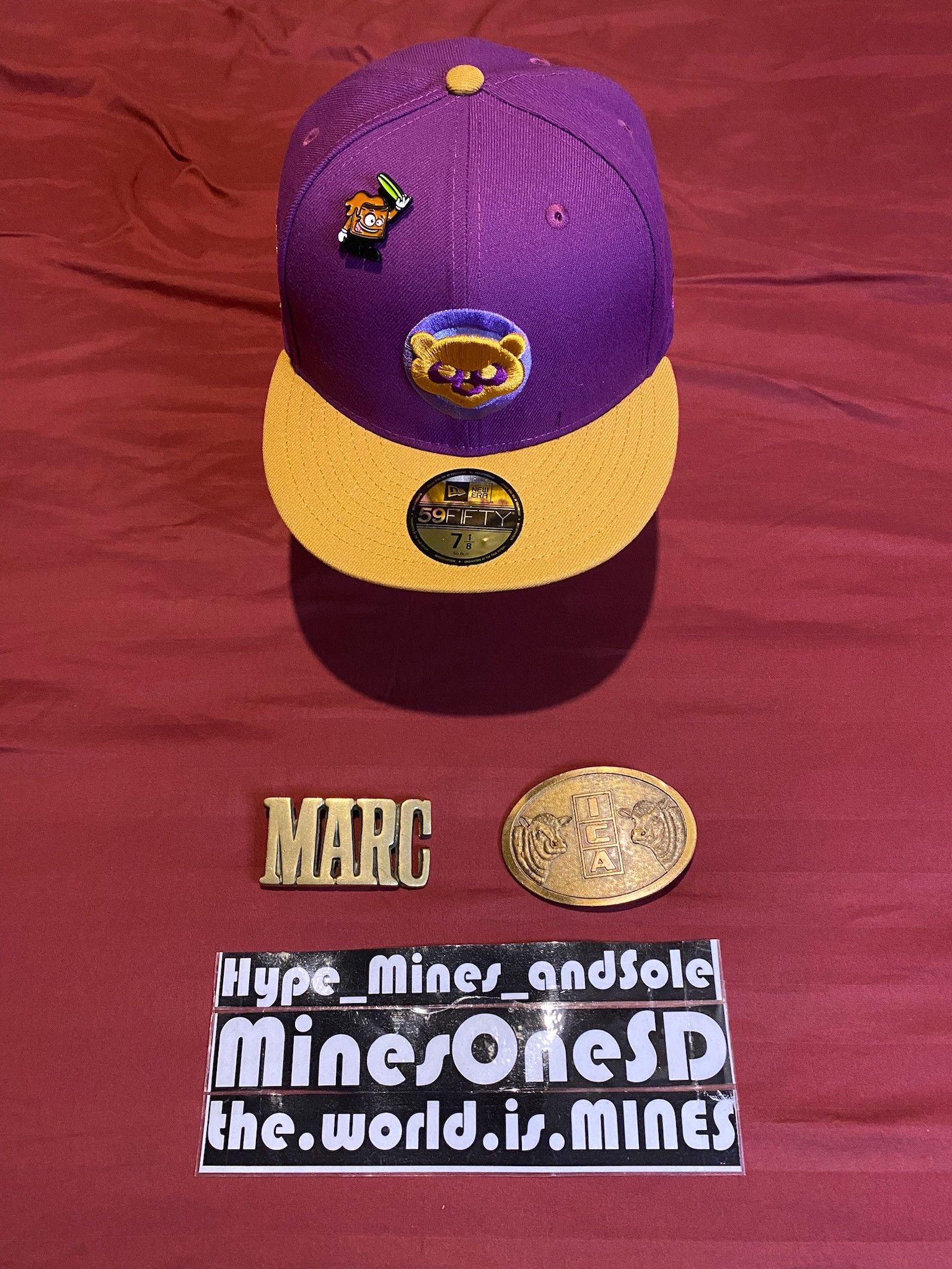 Capsule NWT (7 1/8) New Era x Capsule Chicago Cubs PBJ 2.0 59Fifty Size ONE SIZE - 2 Thumbnail