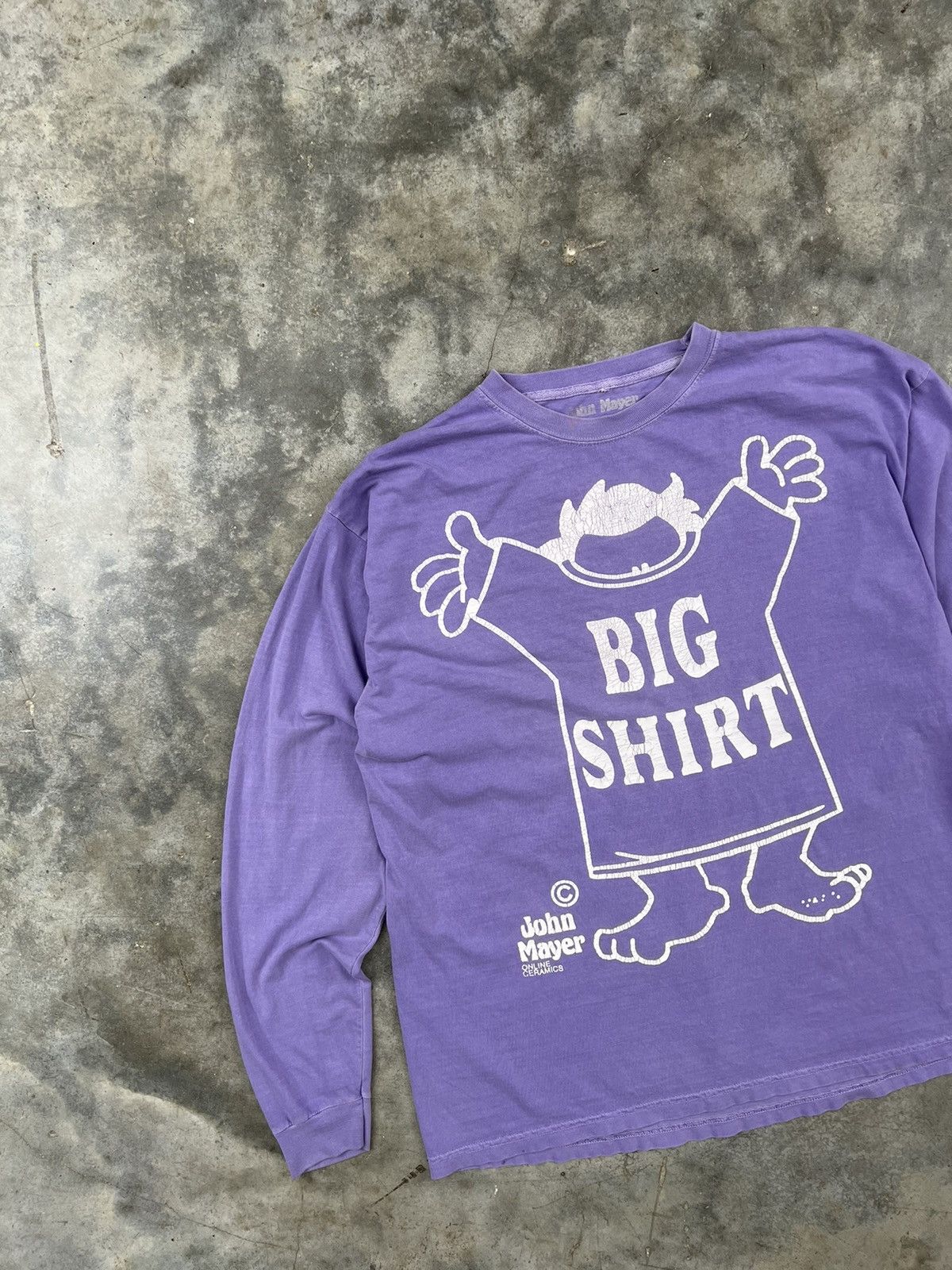 John Mayer × Online Ceramics Online Ceramics x John Mayer " Big Shirt " Purple Dye Tee Size US M / EU 48-50 / 2 - 2 Thumbnail