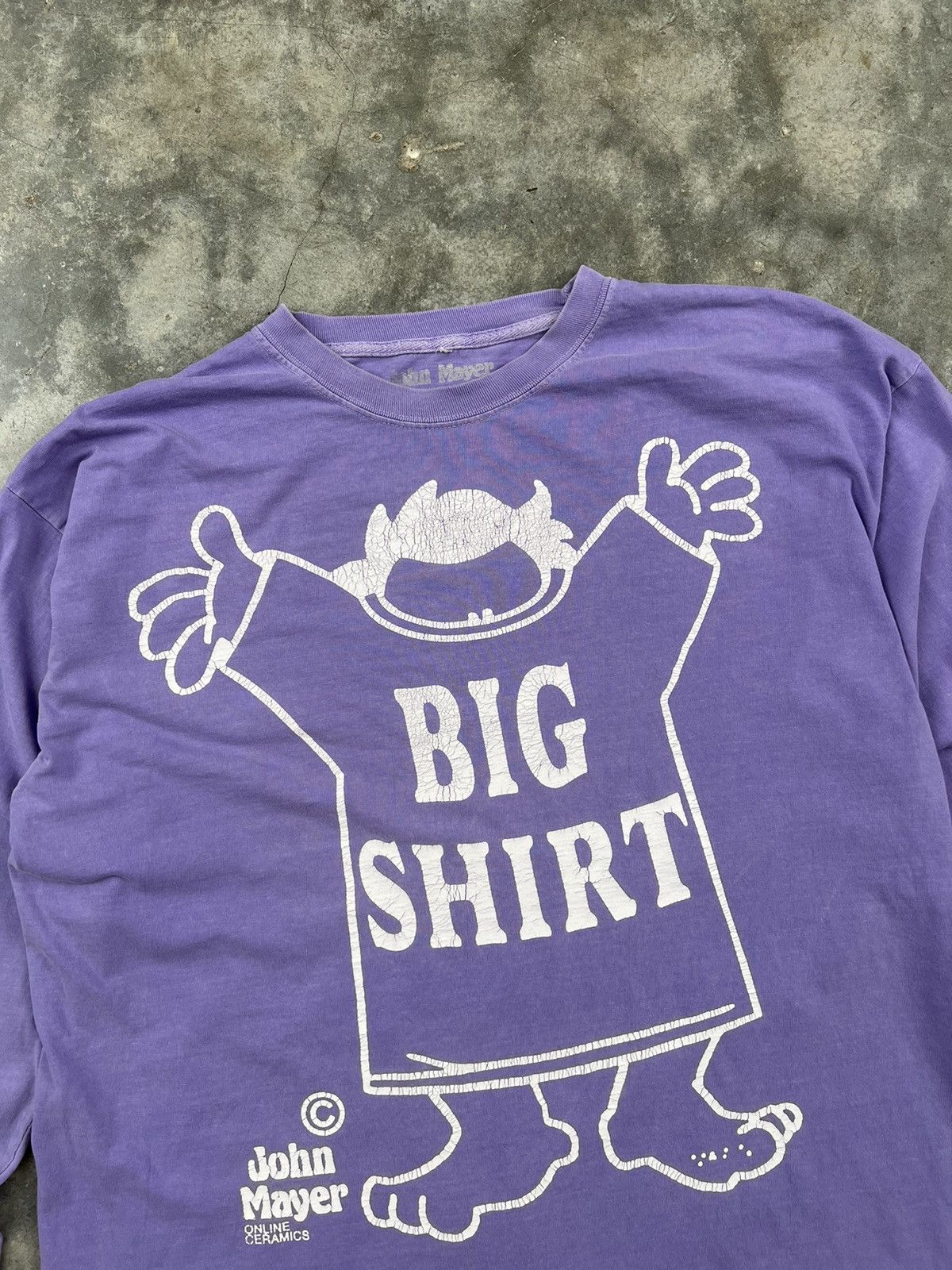 John Mayer × Online Ceramics Online Ceramics x John Mayer " Big Shirt " Purple Dye Tee Size US M / EU 48-50 / 2 - 3 Thumbnail