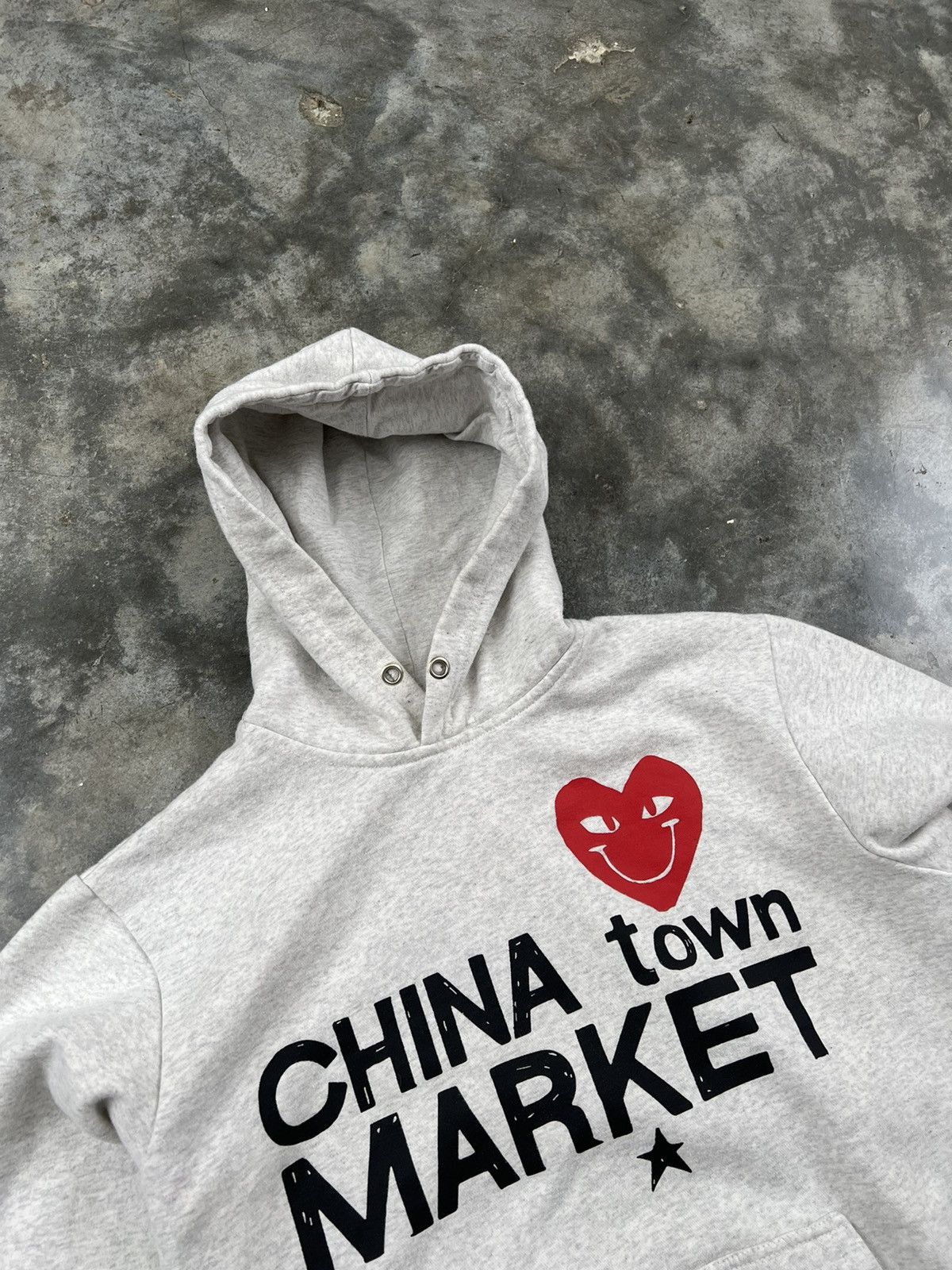 Market Chinatown Market Heart Store Brand Logo Hoodie Grey Size US S / EU 44-46 / 1 - 3 Thumbnail