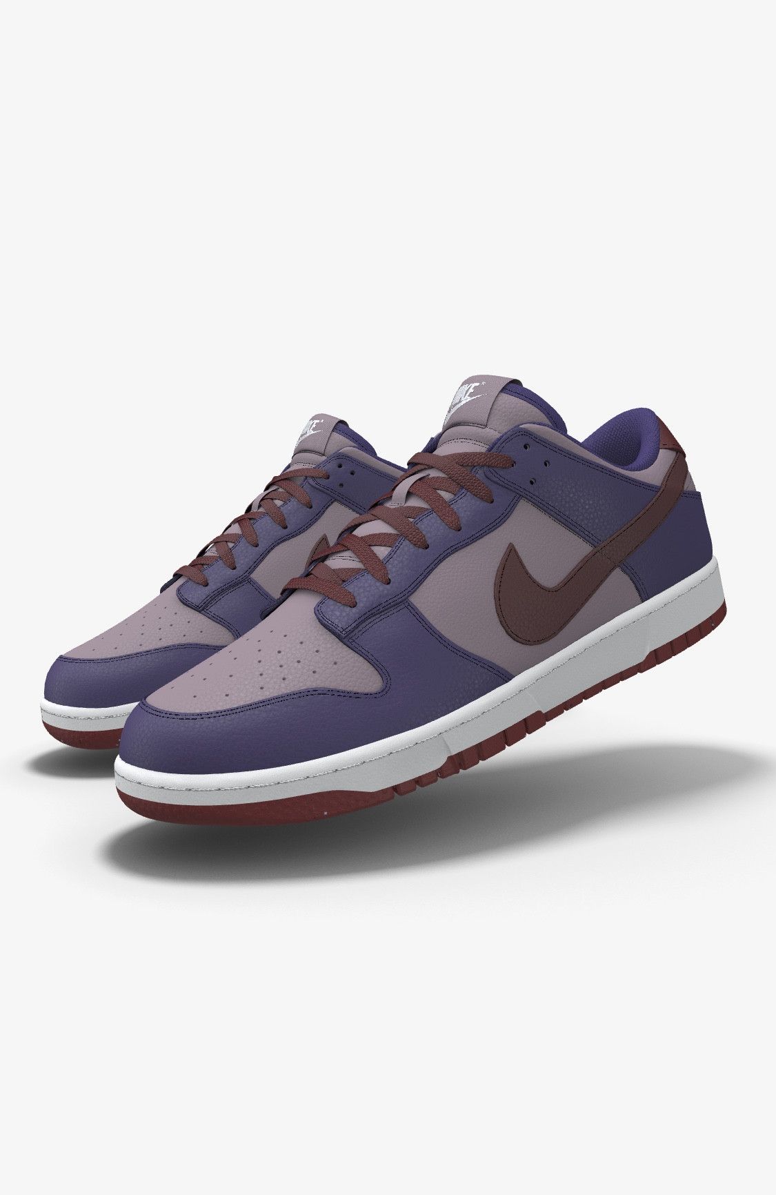 Nike Nike Dunk Low Plum “Nike By You” ID Size 10 Size US 10 / EU 43 - 2 Thumbnail