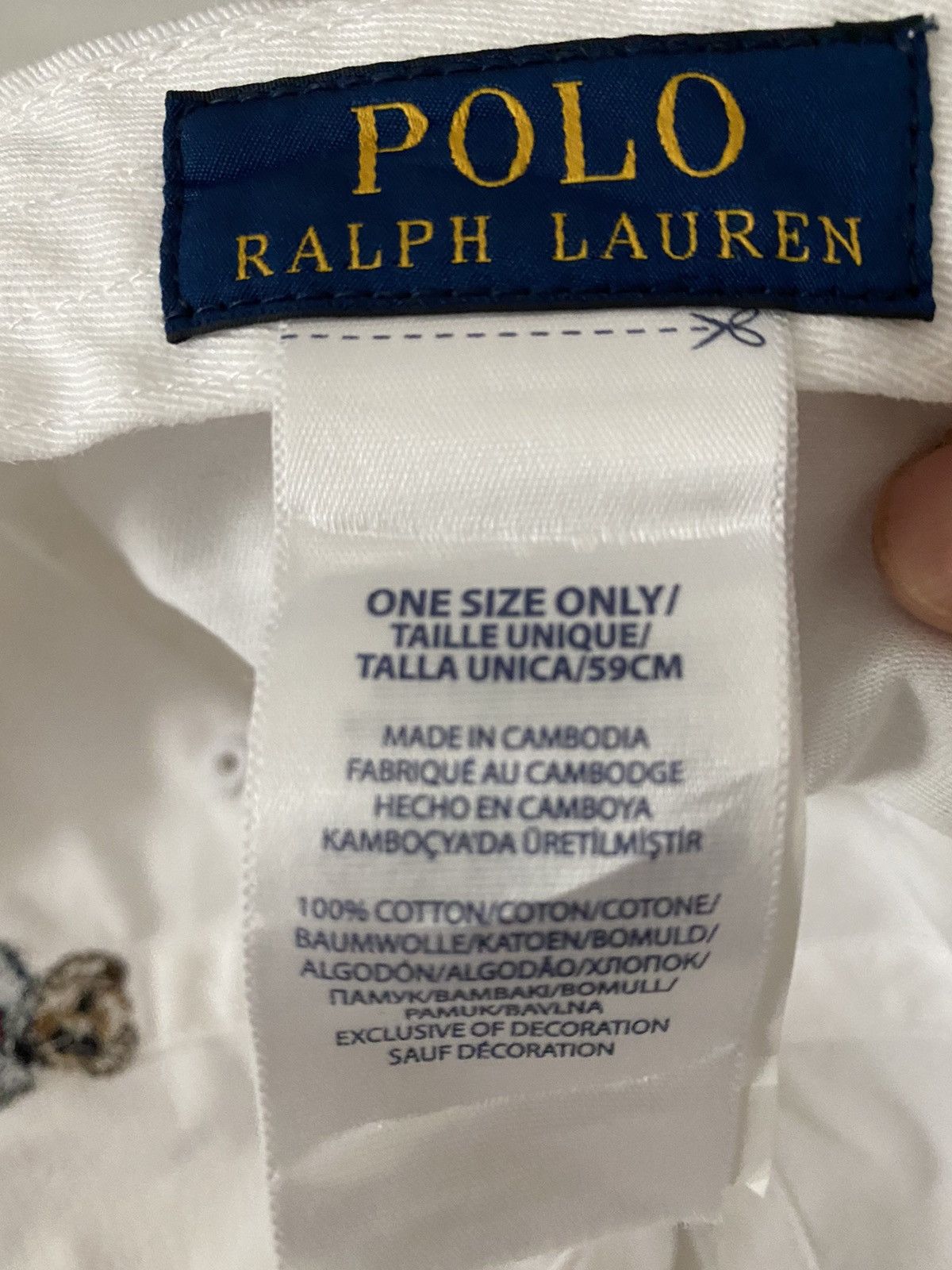 Polo Ralph Lauren Polo Ralph Lauren RL Bear Logo Cap Size ONE SIZE - 11 Thumbnail