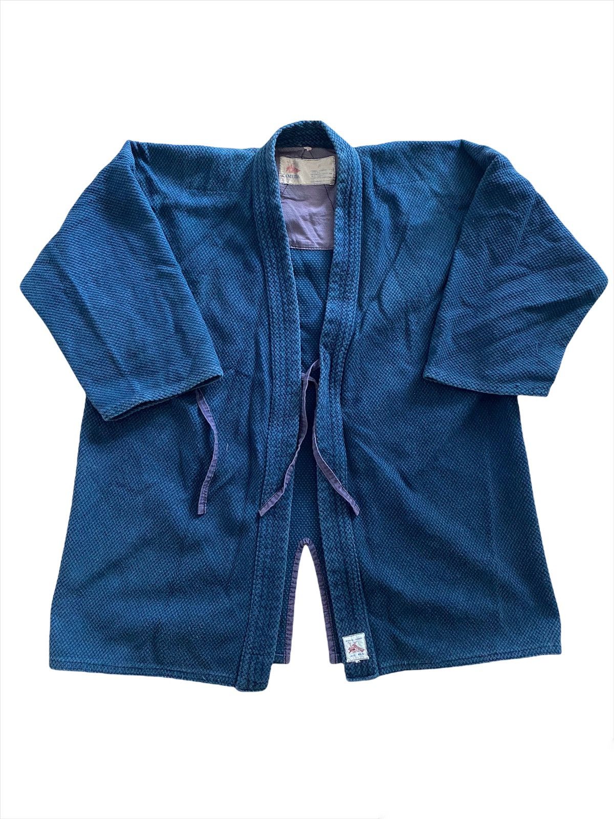 Blue Blue Japan × Japanese Brand × Vintage 🇯🇵Dyen kimono Japan Indigo style Visvim kapital design Size US L / EU 52-54 / 3 - 1 Thumbnail