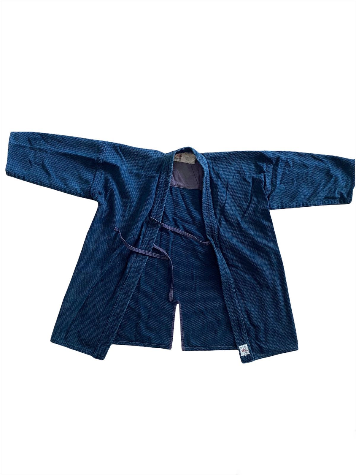 Blue Blue Japan × Japanese Brand × Vintage 🇯🇵Dyen kimono Japan Indigo style Visvim kapital design Size US L / EU 52-54 / 3 - 2 Thumbnail