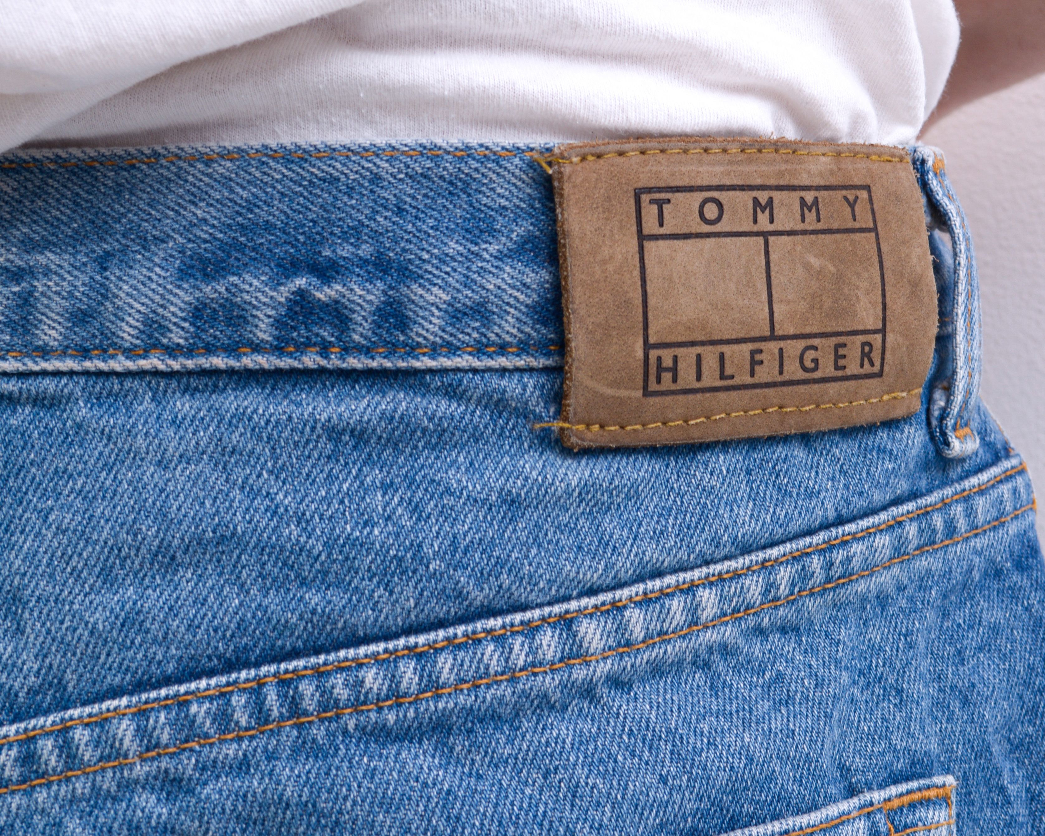 Tommy Hilfiger W34 L30 Straight Jeans Denim Pants Trousers Zip Fly Retro Size US 34 / EU 50 - 6 Thumbnail