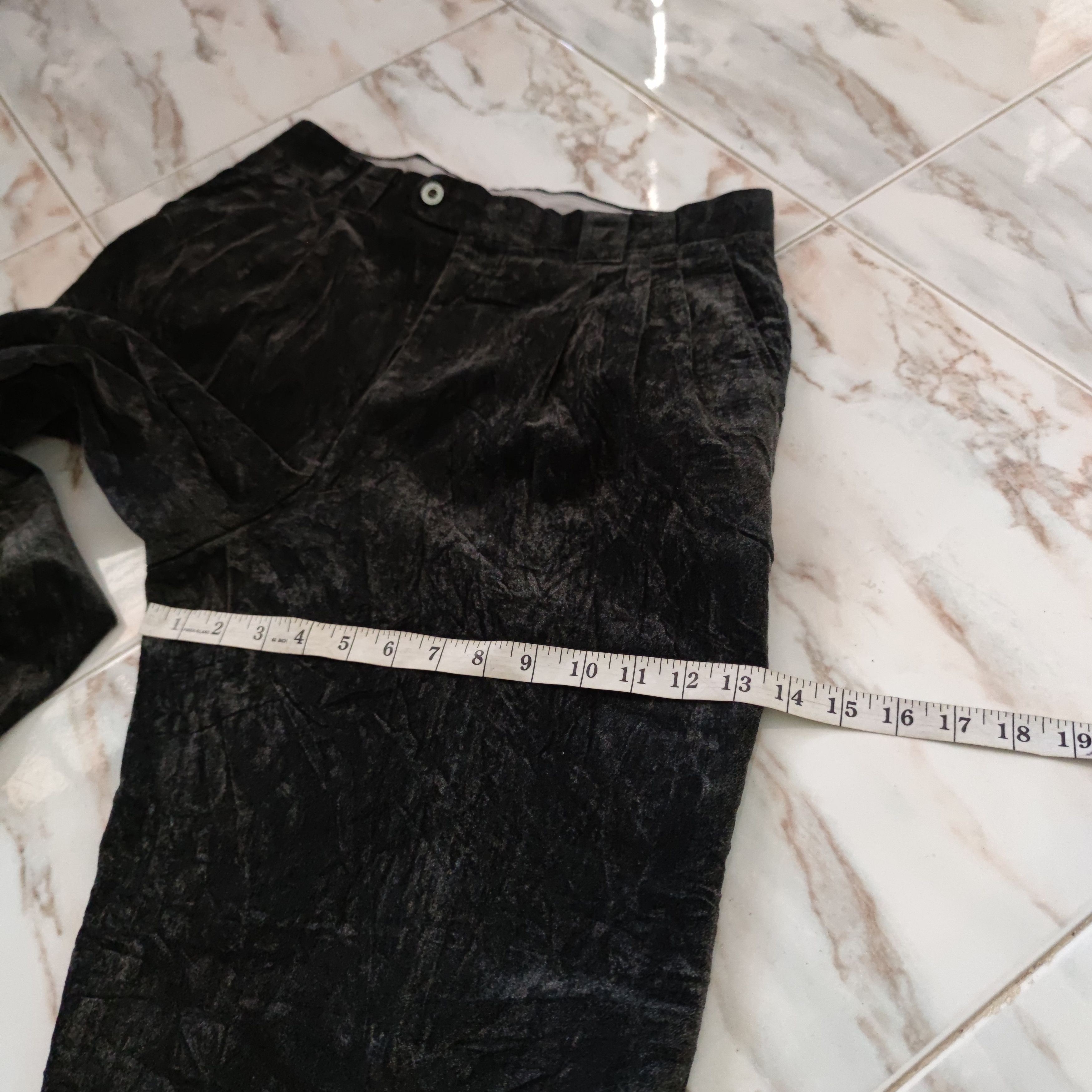 Balenciaga VINTAGE BALENCIAGA PARIS VELVET PANT MADE IN JAPAN Size US 32 / EU 48 - 19 Thumbnail