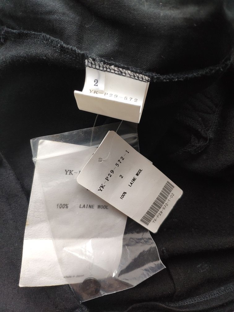Yohji Yamamoto NEW ! Y's GIPSY 100% laine wool ightweight pants. Size 30" / US 8 / IT 44 - 7 Thumbnail