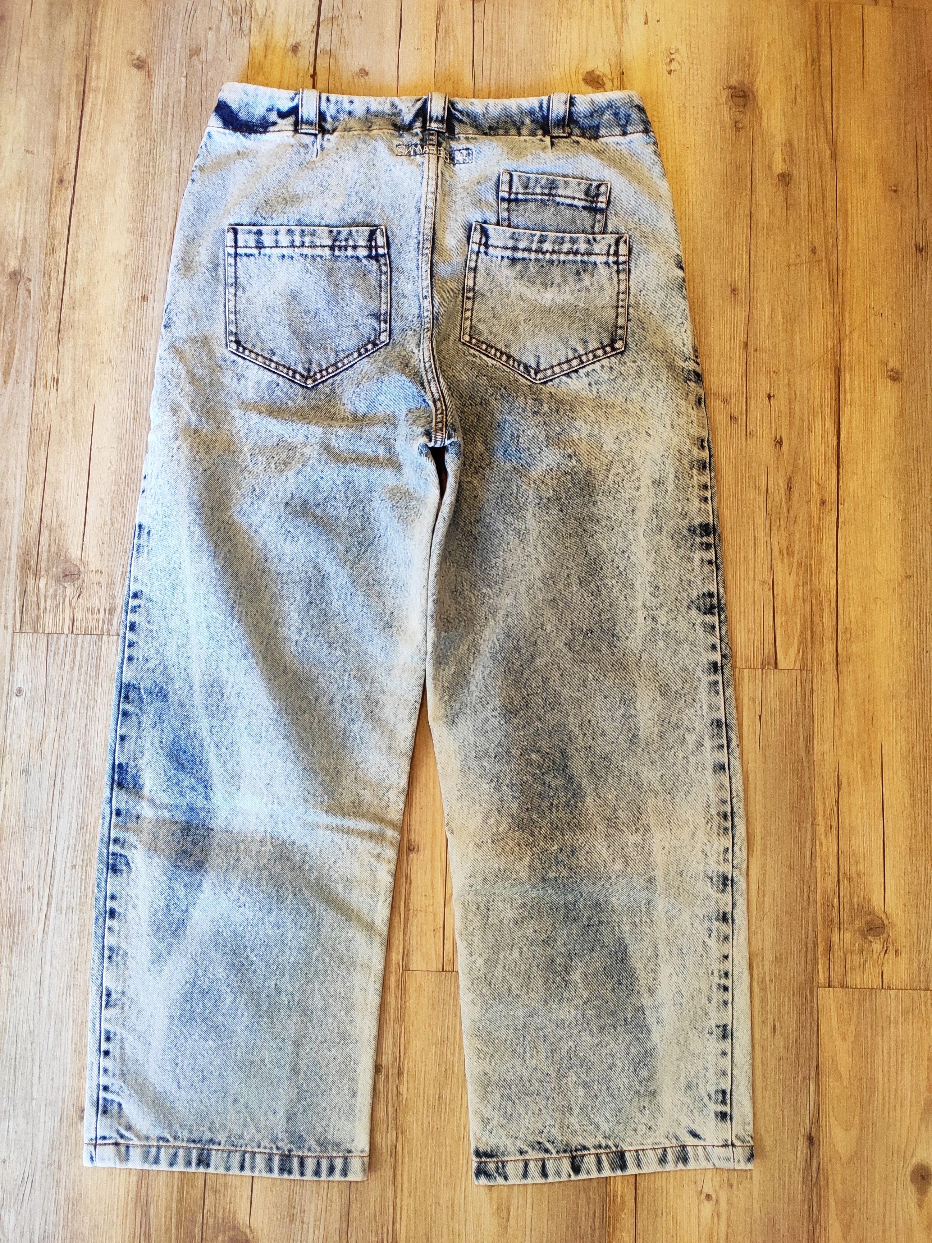 Denis Simachev NEW Wide boiled jeans.Like Vetements or Balenciaga Size 29" - 3 Thumbnail