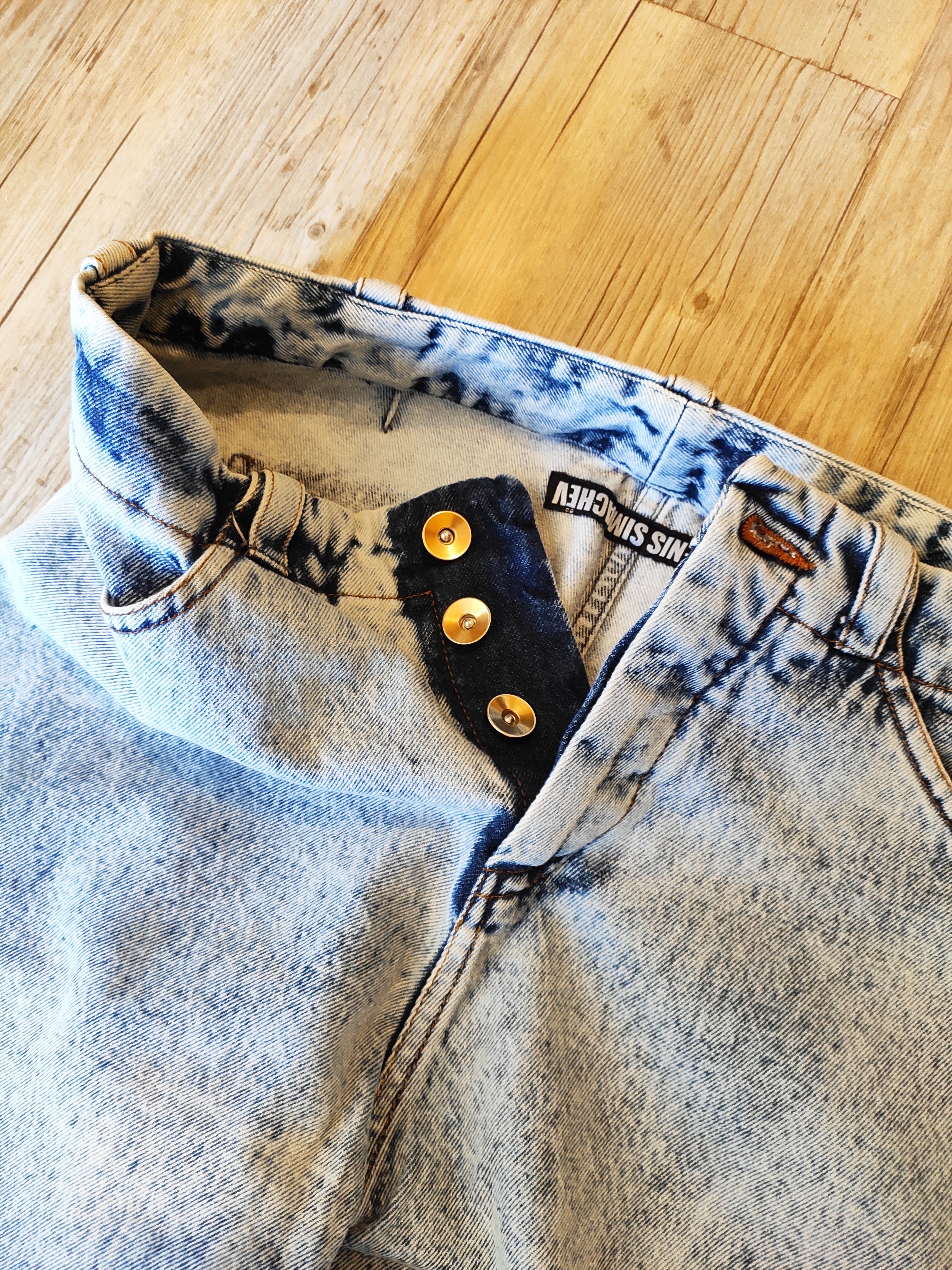 Denis Simachev NEW Wide boiled jeans.Like Vetements or Balenciaga Size 29" - 5 Thumbnail