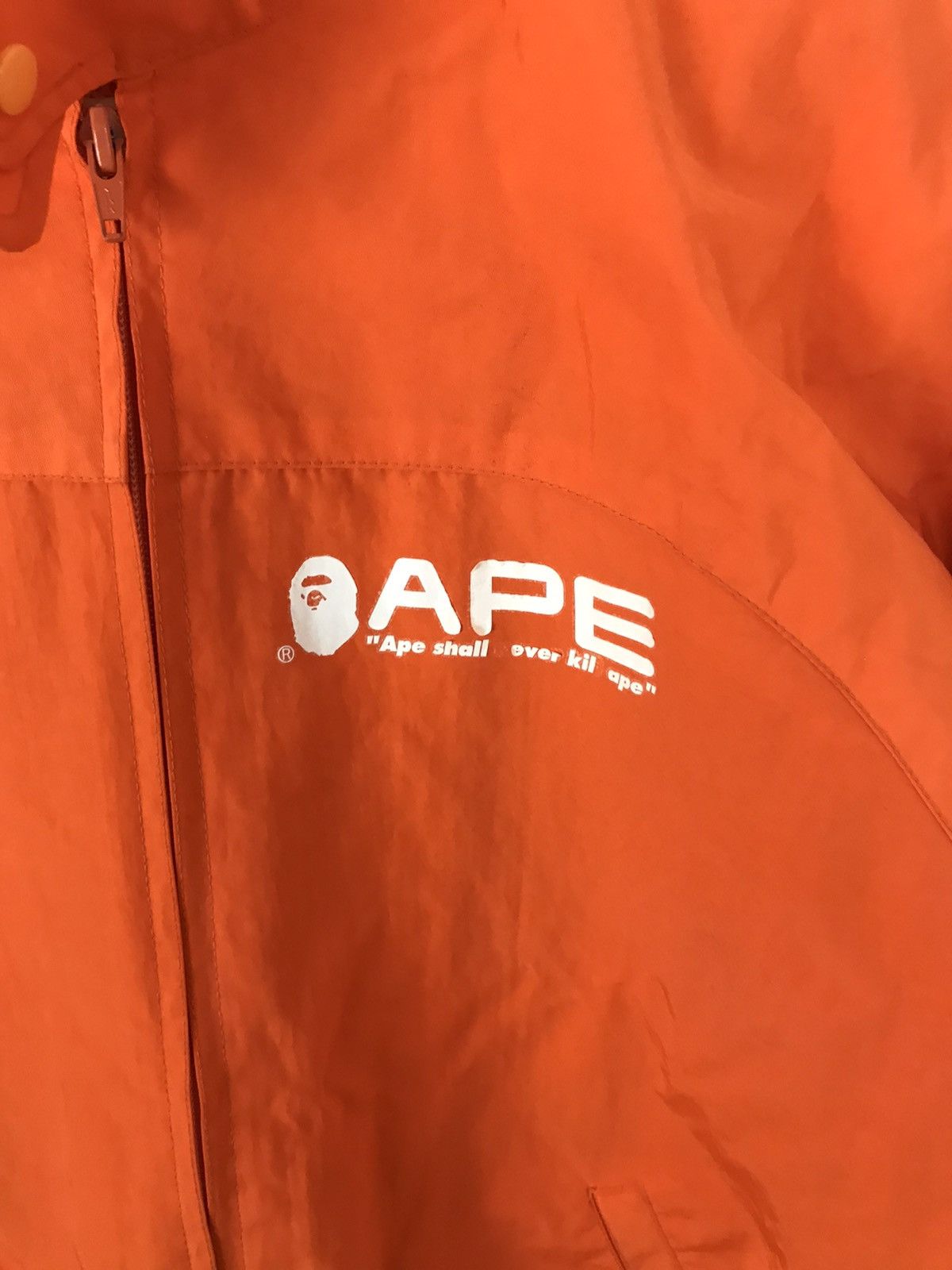 Bape Orange Ape Shall Never Kill Ape Light Jacket Size US M / EU 48-50 / 2 - 2 Thumbnail