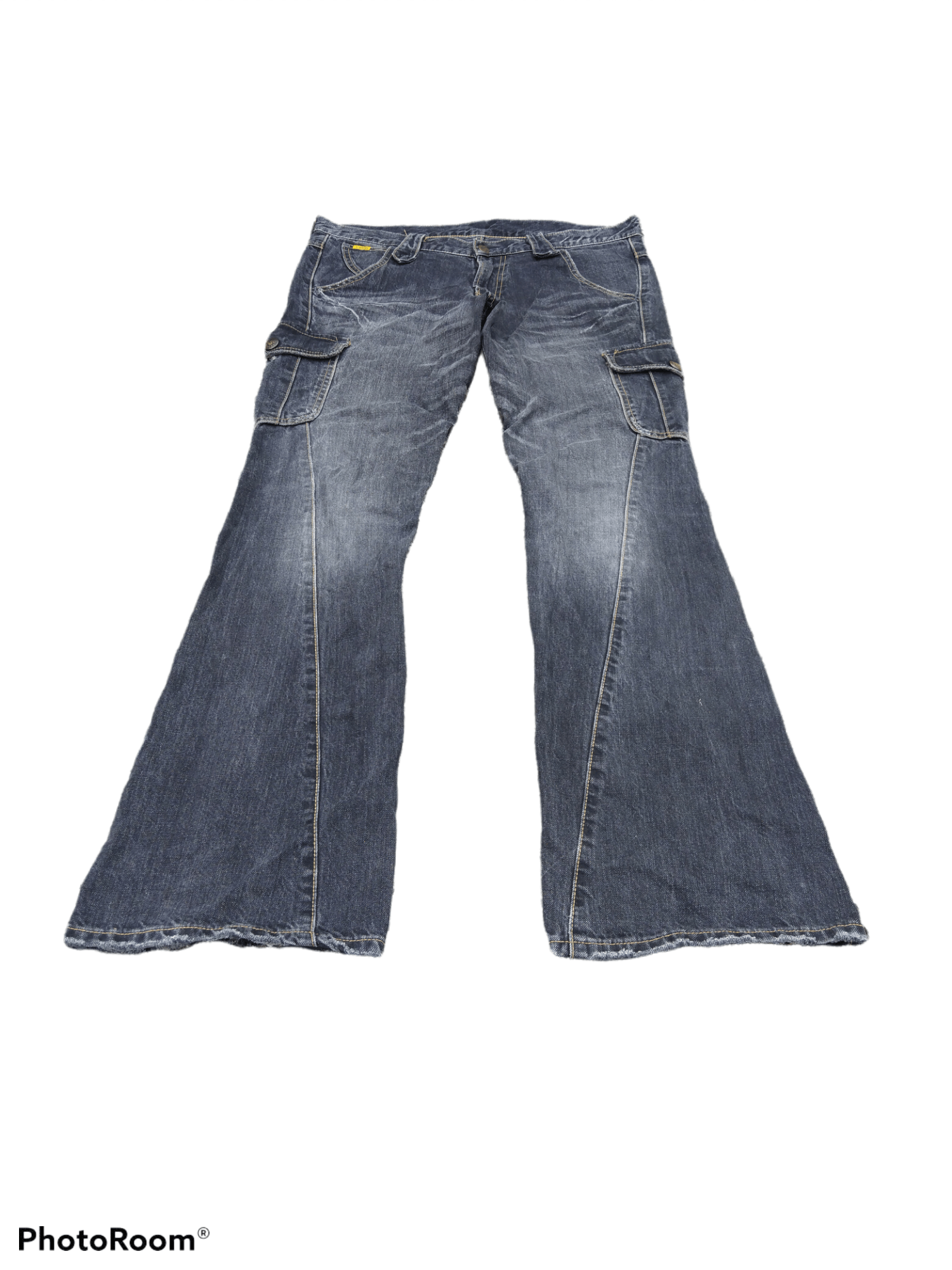 Hysteric Glamour RARE FLARED🔥DISTRESSED LEE TWIST CARGO PANTS Size US 33 - 3 Thumbnail