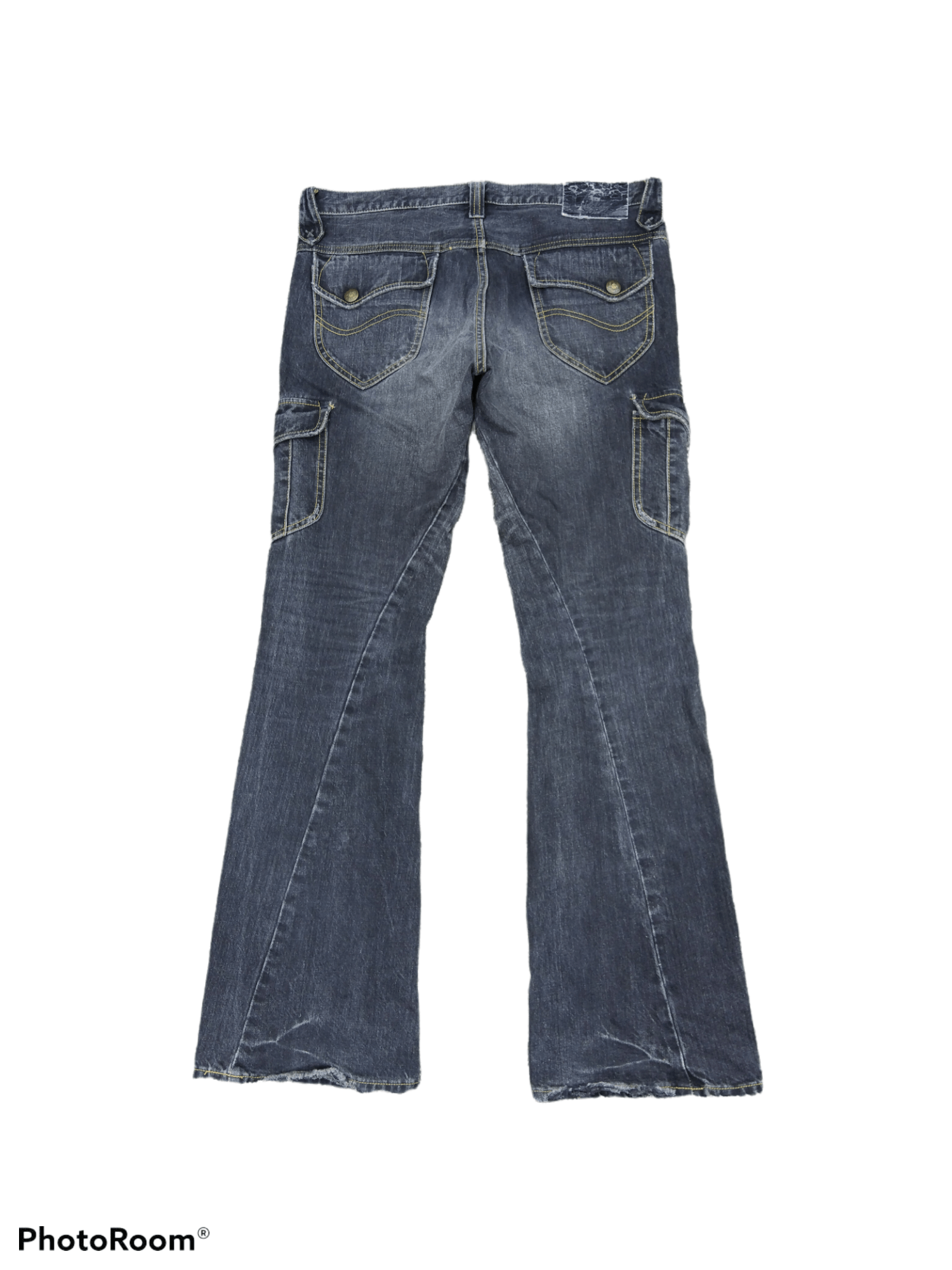 Hysteric Glamour RARE FLARED🔥DISTRESSED LEE TWIST CARGO PANTS Size US 33 - 2 Thumbnail