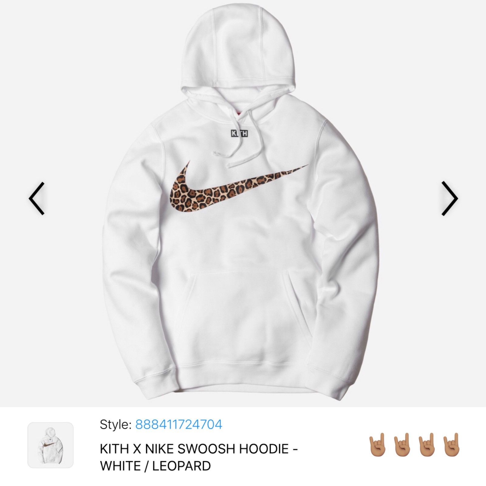 Kith Nike Kith Nike Chimera Leopard Swoosh Hoodie XL Grailed