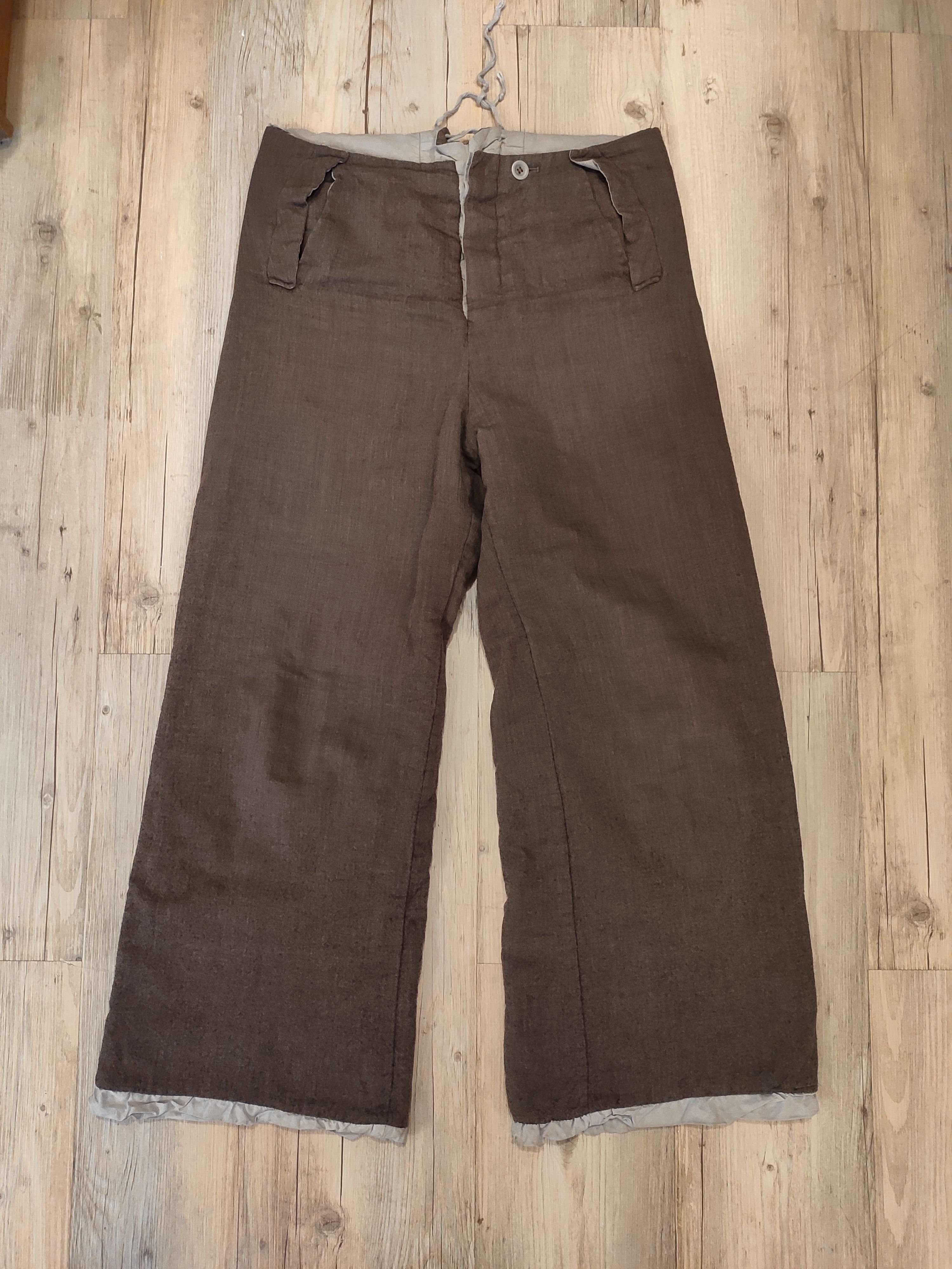 volga volga Reversible double layer wide trousers.Like Uma Wang Size 29" - 2 Thumbnail