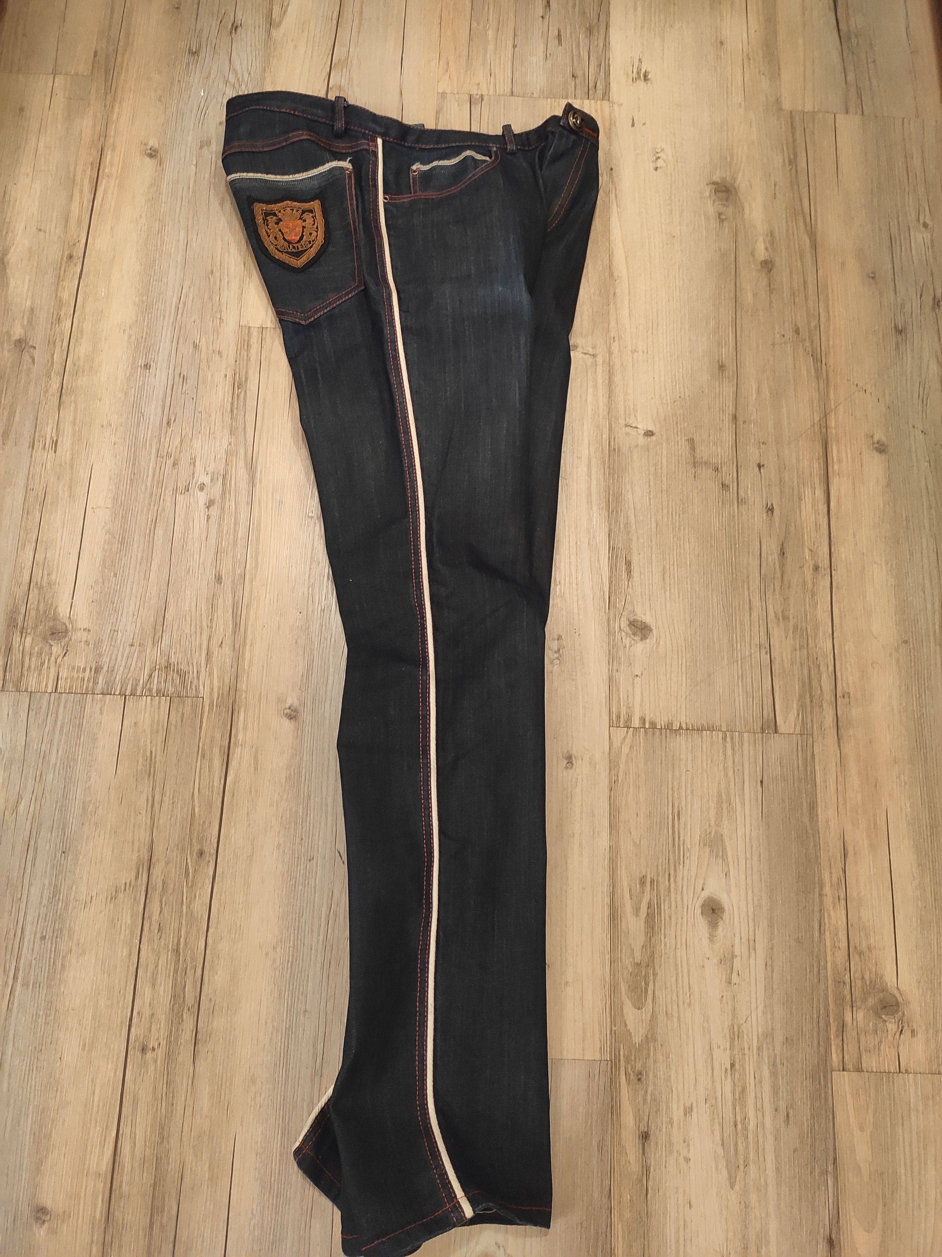 Jean Paul Gaultier GRAIL! SS08 logo denim pants.Like Versace or Jacquemus Size 30" / US 8 / IT 44 - 1 Thumbnail