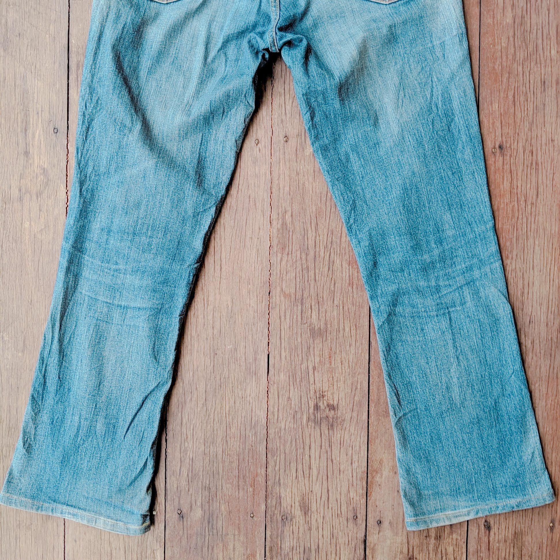 Edwin × Jean × Vintage Edwin 503 Boot Cut Flare Distressed Trousers Jeans Pants Size US 34 / EU 50 - 12 Thumbnail