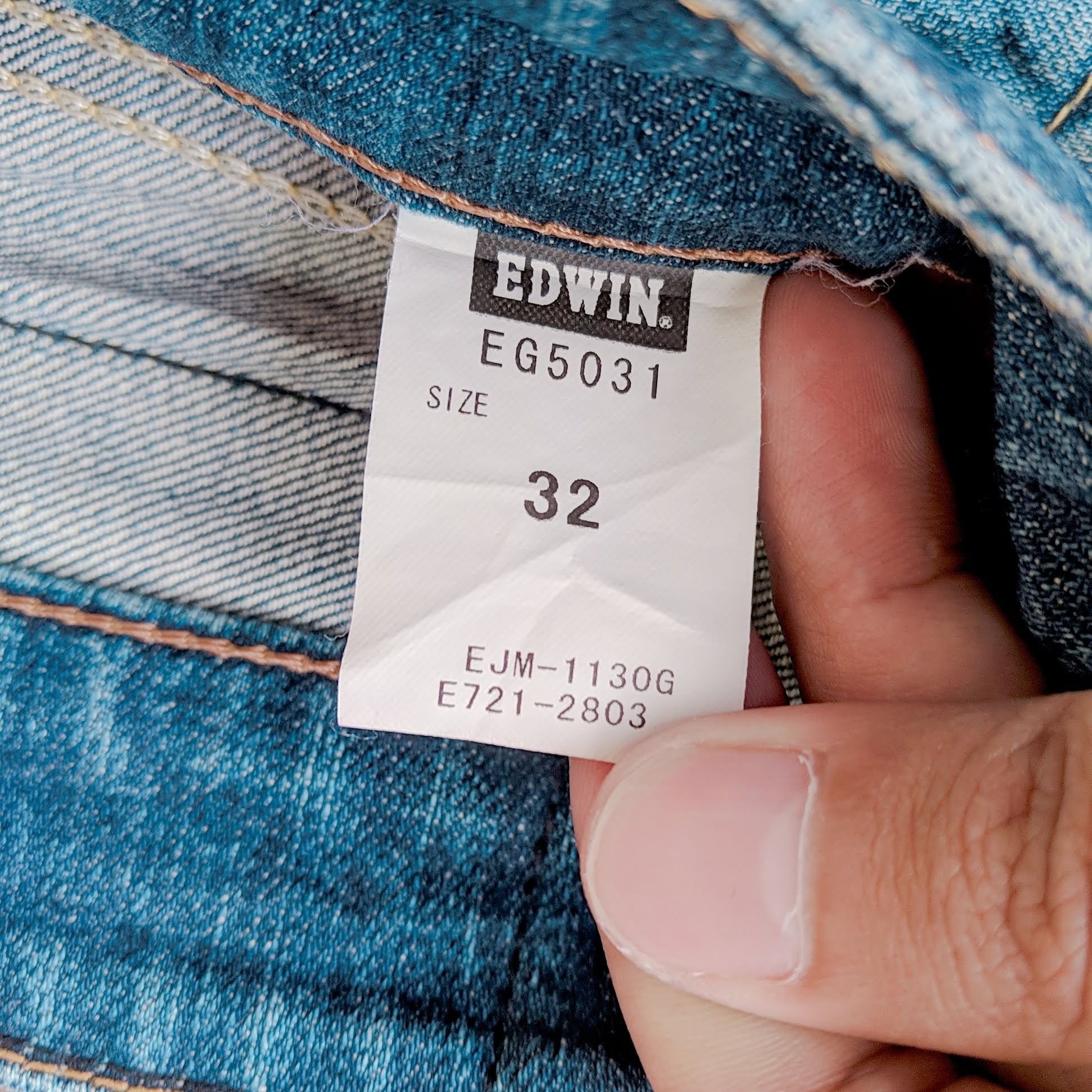 Edwin × Jean × Vintage Edwin 503 Boot Cut Flare Distressed Trousers Jeans Pants Size US 34 / EU 50 - 6 Thumbnail