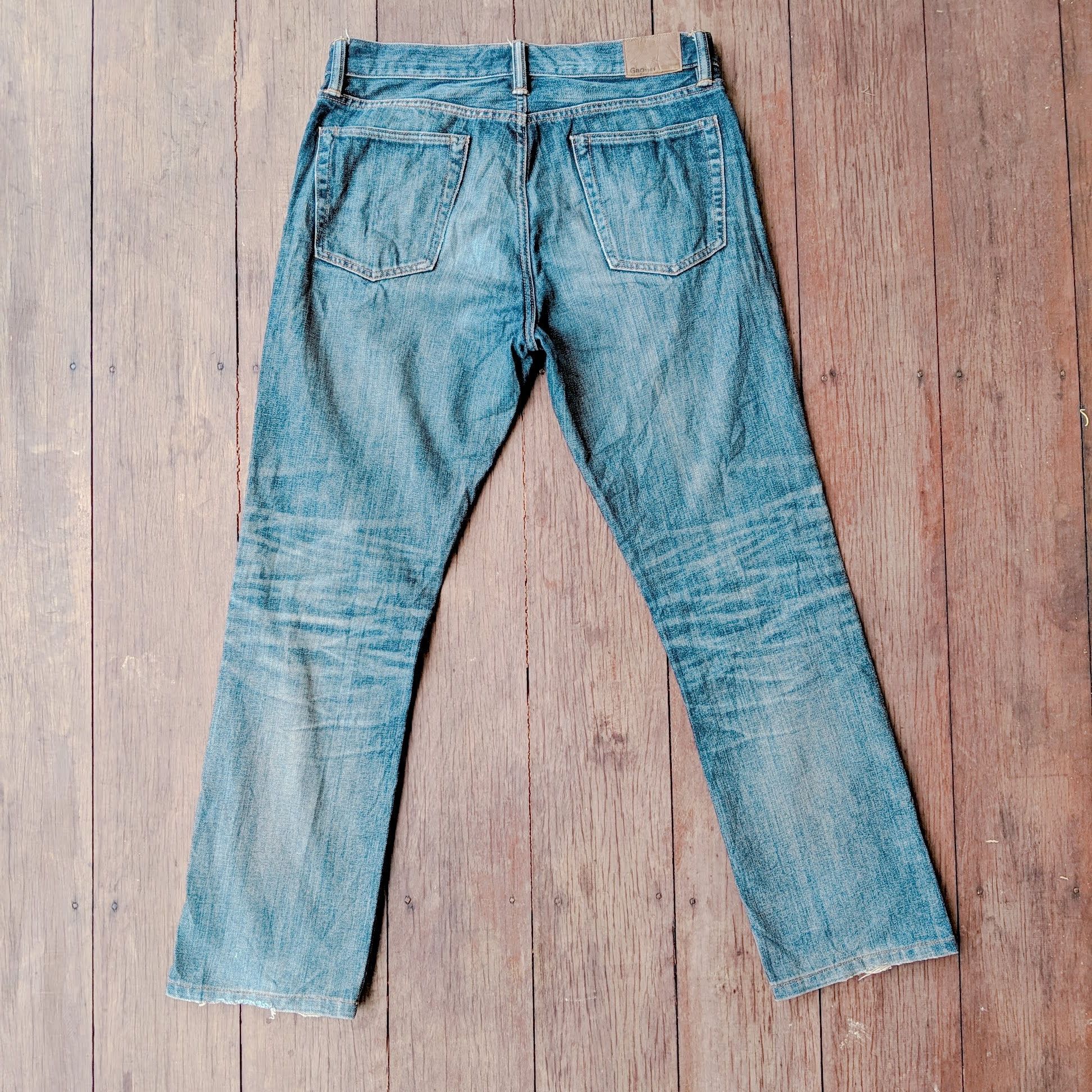 Japanese Brand Vintage Japanese Faded Distressed Denim Jeans Pants W34 Size US 34 / EU 50 - 7 Thumbnail