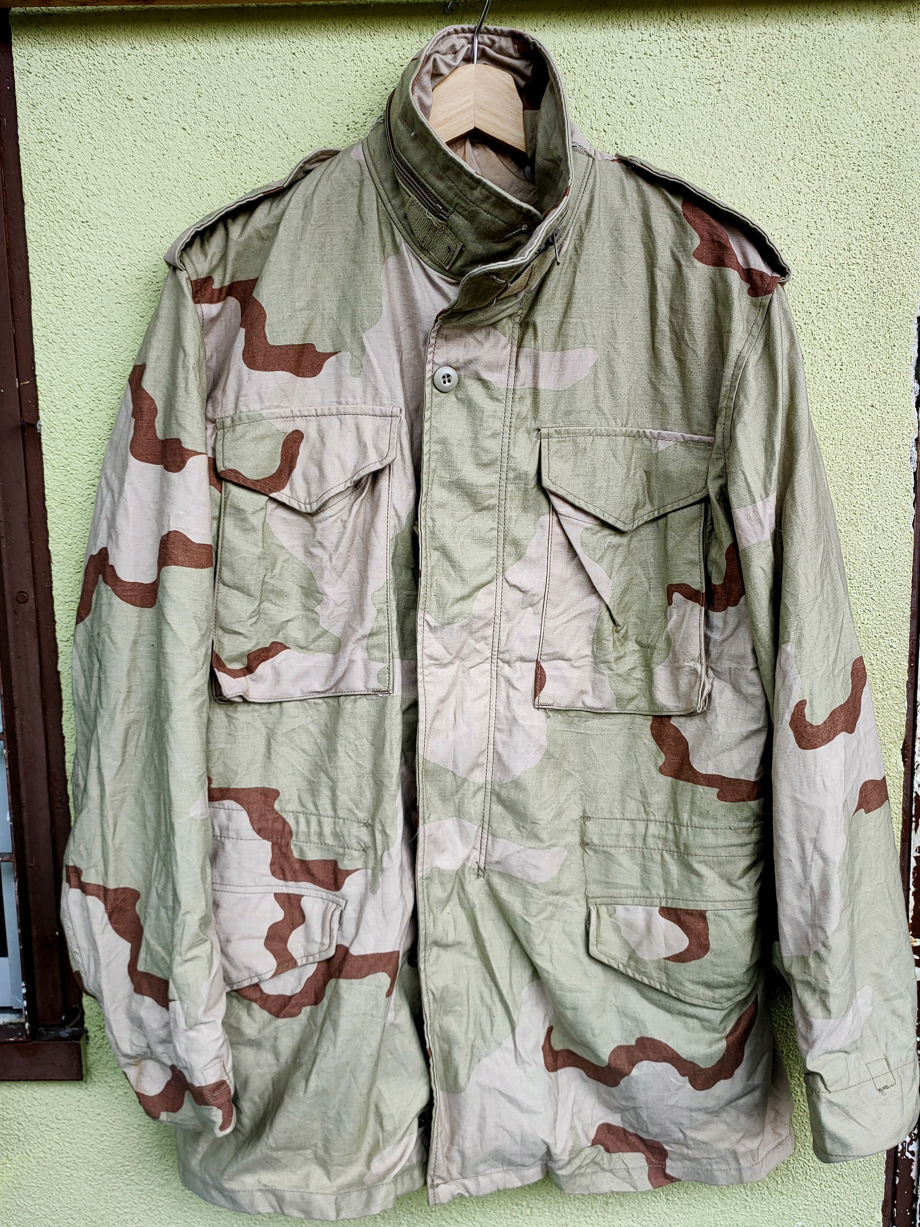Vintage Military Field Jacket Coat Cold Weather Desert Camo S Long Size US S / EU 44-46 / 1 - 1 Thumbnail