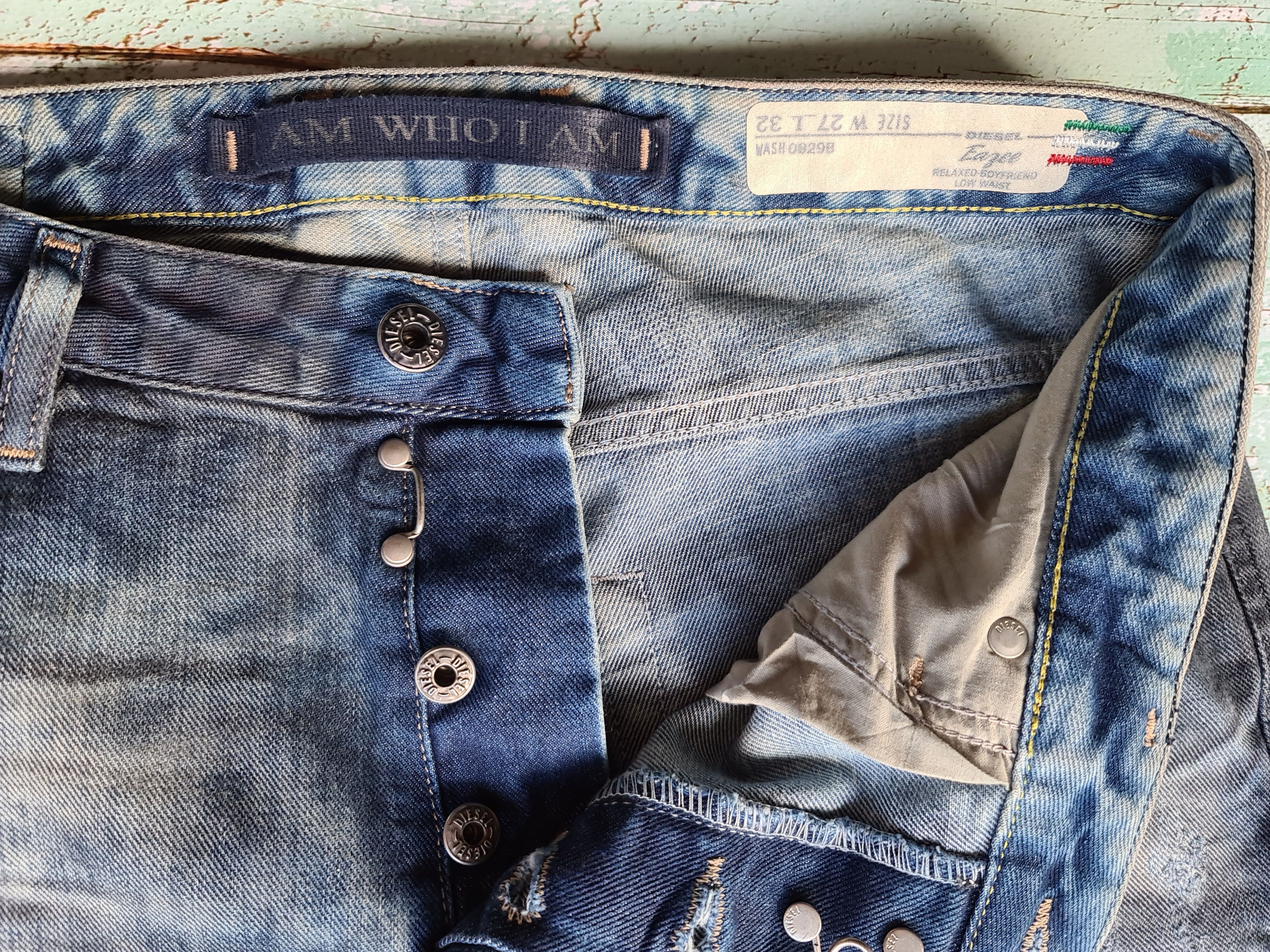Diesel Diesel Ezee relaxed boyfriend low waist WASH 0829B Size 27" / US 4 / IT 40 - 8 Thumbnail