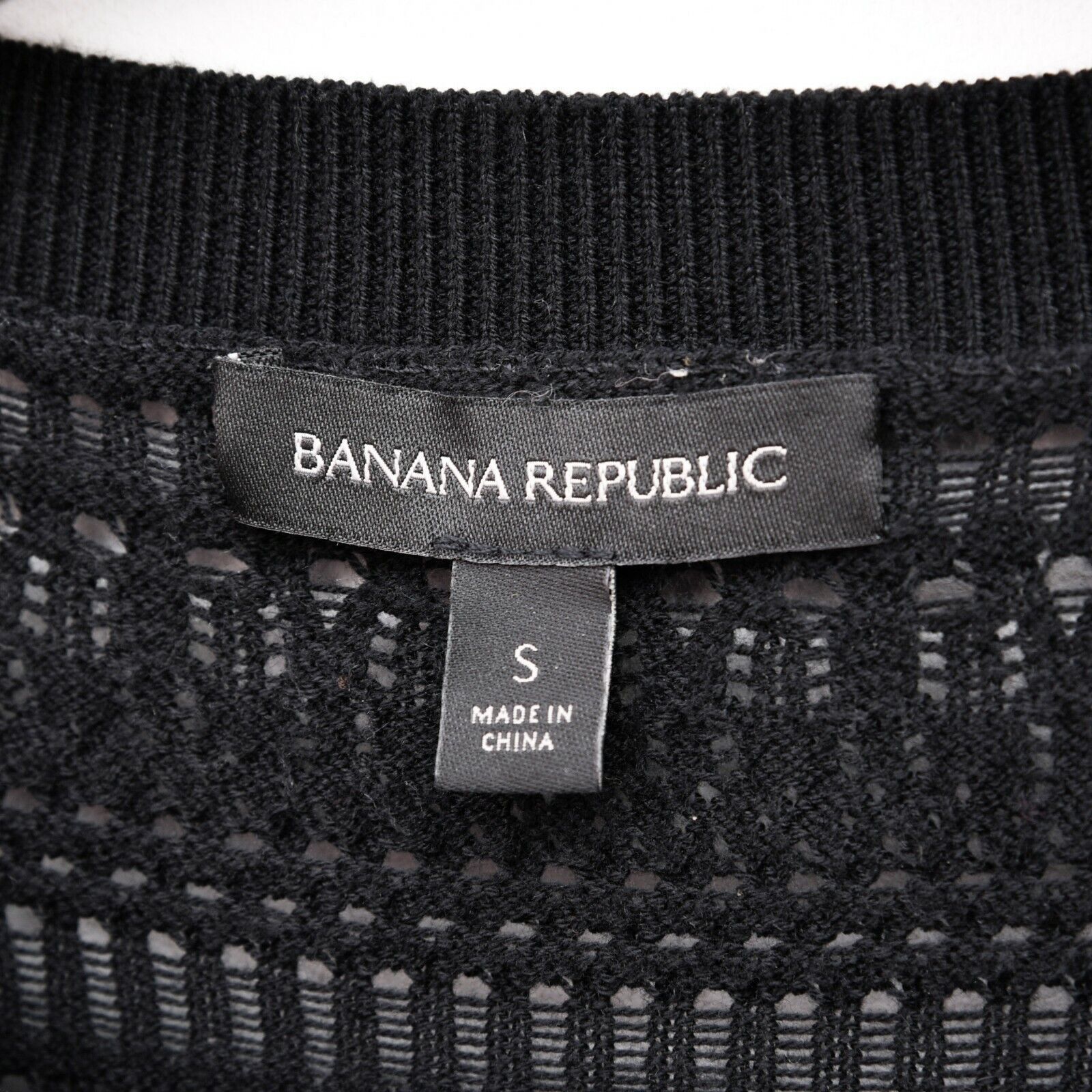 Banana Republic S Crop Top Knit Sweater Cotton Pullover Jumper Sweatshirt Size S / US 4 / IT 40 - 5 Thumbnail