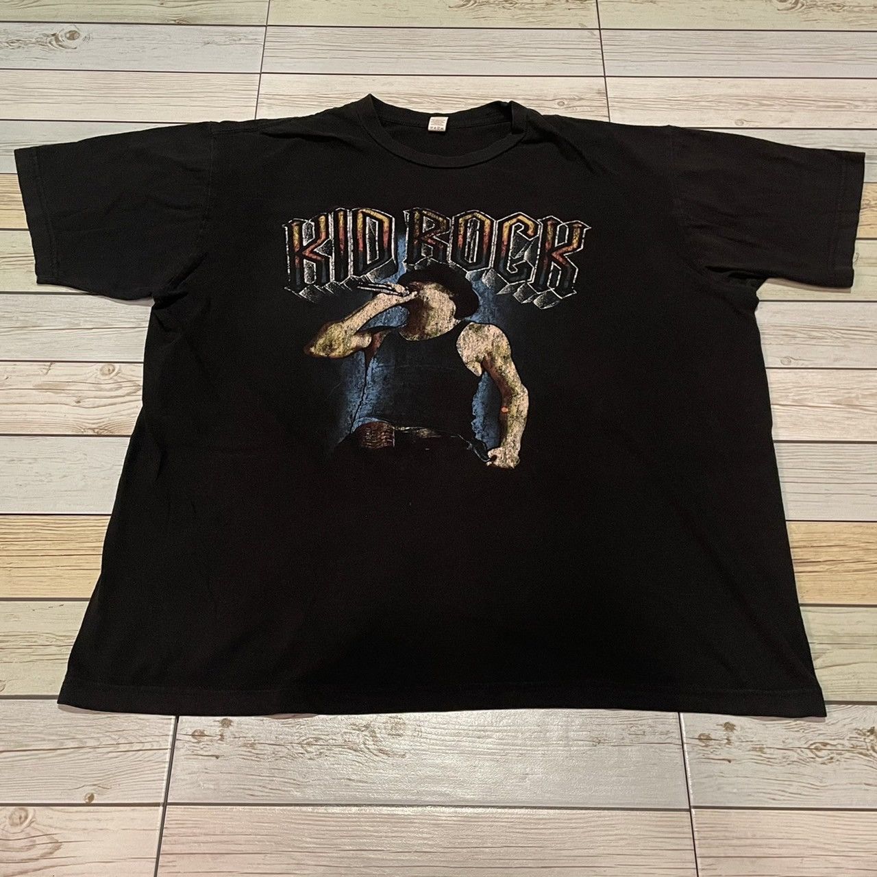 KID ROCK Band T-shirt (Men's size L) unclear gray type Vintage Second Hand