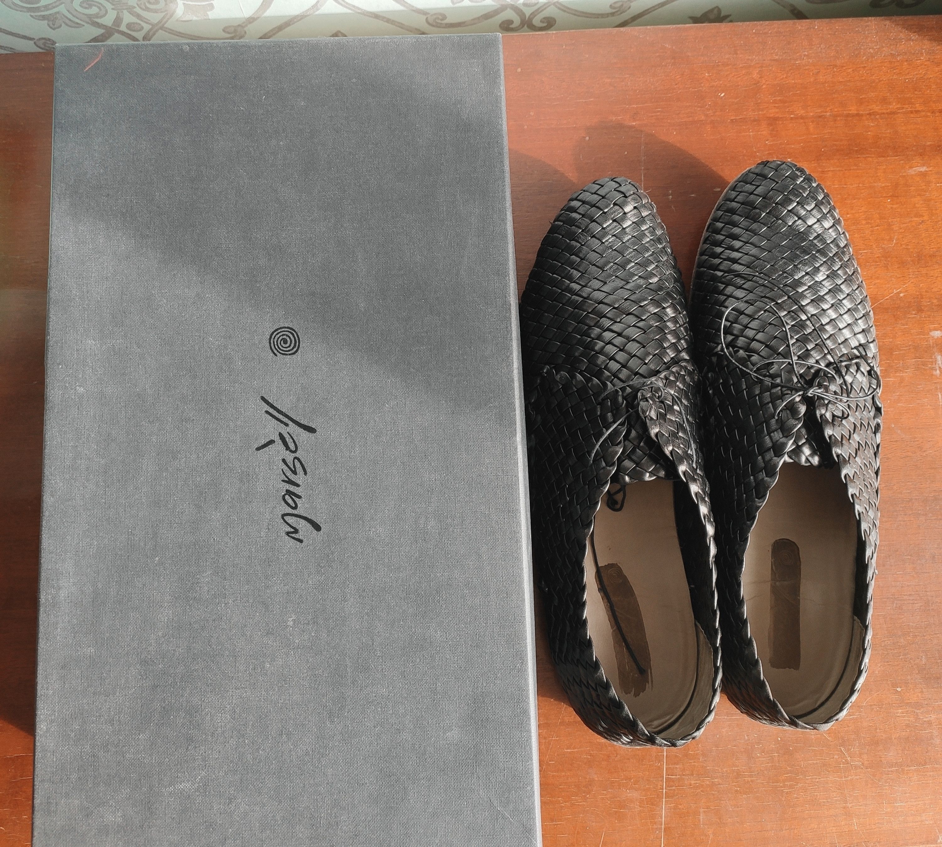 Marsell Intreccio woven derbies.Like Guidi or Dries van Noten Size US 10.5 / EU 43-44 - 7 Thumbnail