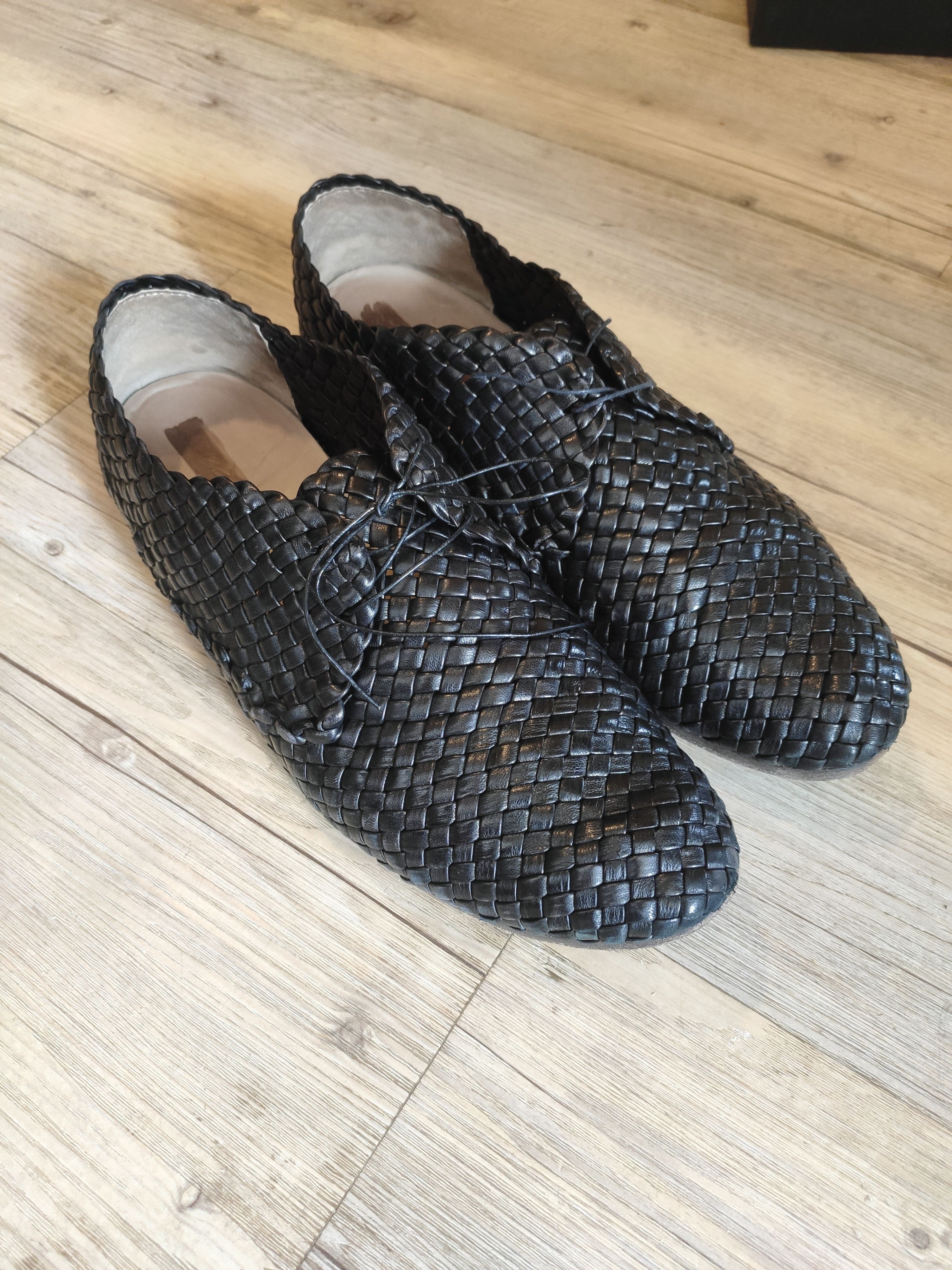 Marsell Intreccio woven derbies.Like Guidi or Dries van Noten Size US 10.5 / EU 43-44 - 6 Thumbnail