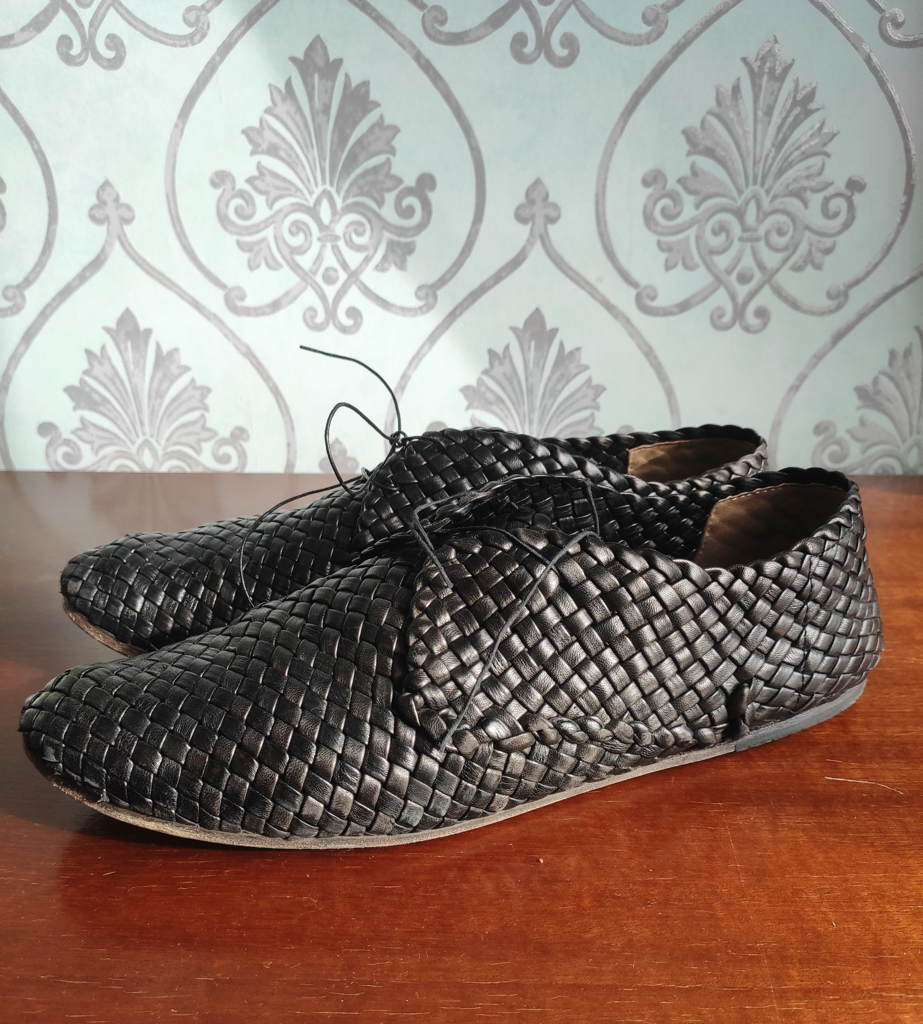 Marsell Intreccio woven derbies.Like Guidi or Dries van Noten Size US 10.5 / EU 43-44 - 4 Thumbnail